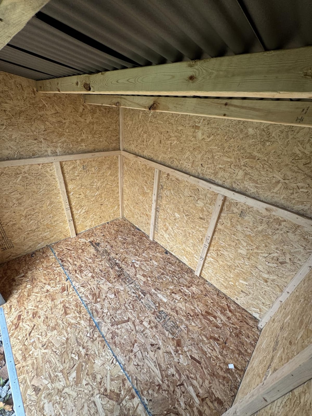 Handy Home Products Highland 8x6 Modern Wooden Storage Shed with Floor Kit and Palram roof- Does not Include Paint customer photo 2