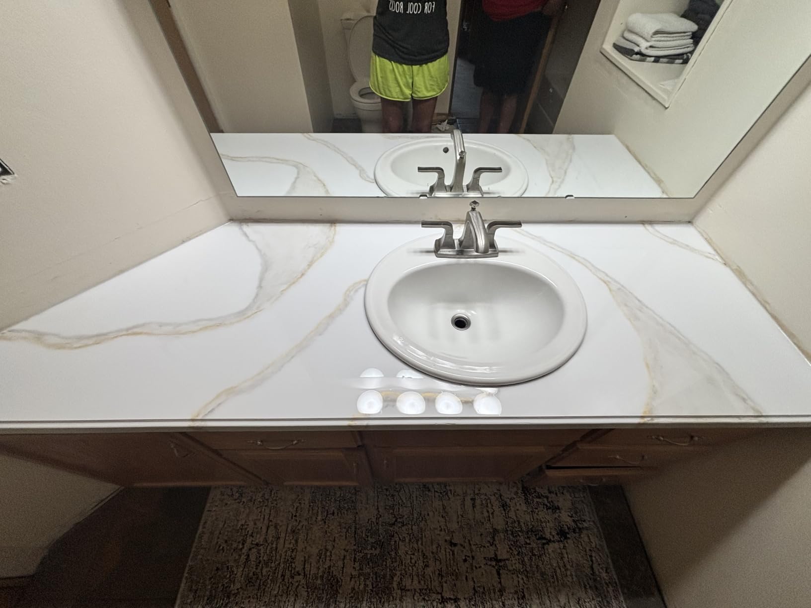 Giani White Marble Epoxy Countertop Small Project Kit customer photo 1