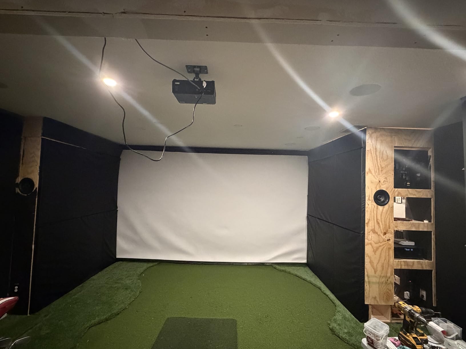 XINLEI Universal Projector Ceiling Mount Low Profile Projector Mount w/Retractable Arms and Multiple Adjustment Function PR14W customer photo 1