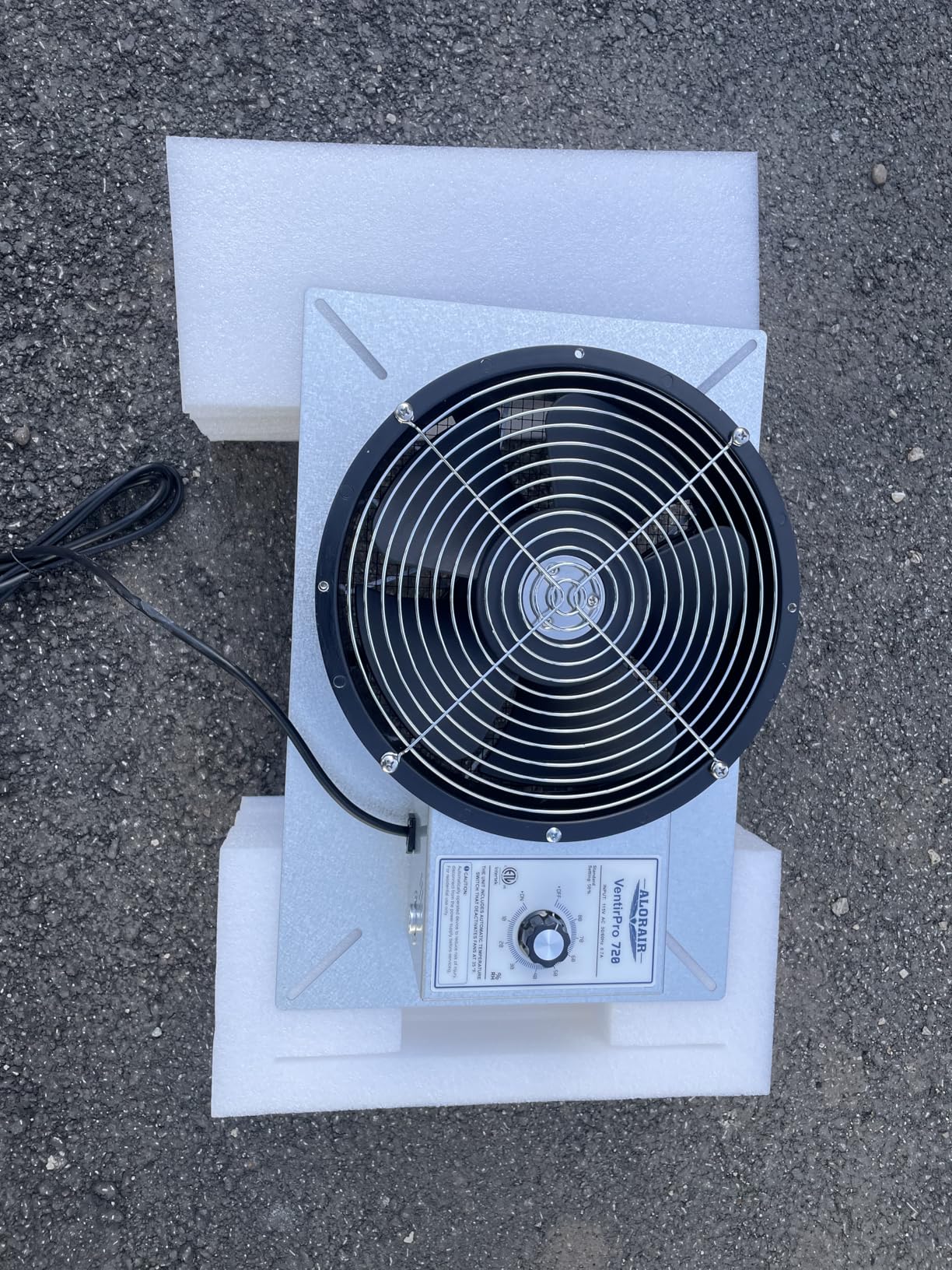 ALORAIR 720CFM Crawl Space Ventilator Fan with Humidistat & Thermostat, 10 Inch High Flow Powered Basement Vent Fan with Freeze Protection, IP-55 Rated customer photo 1
