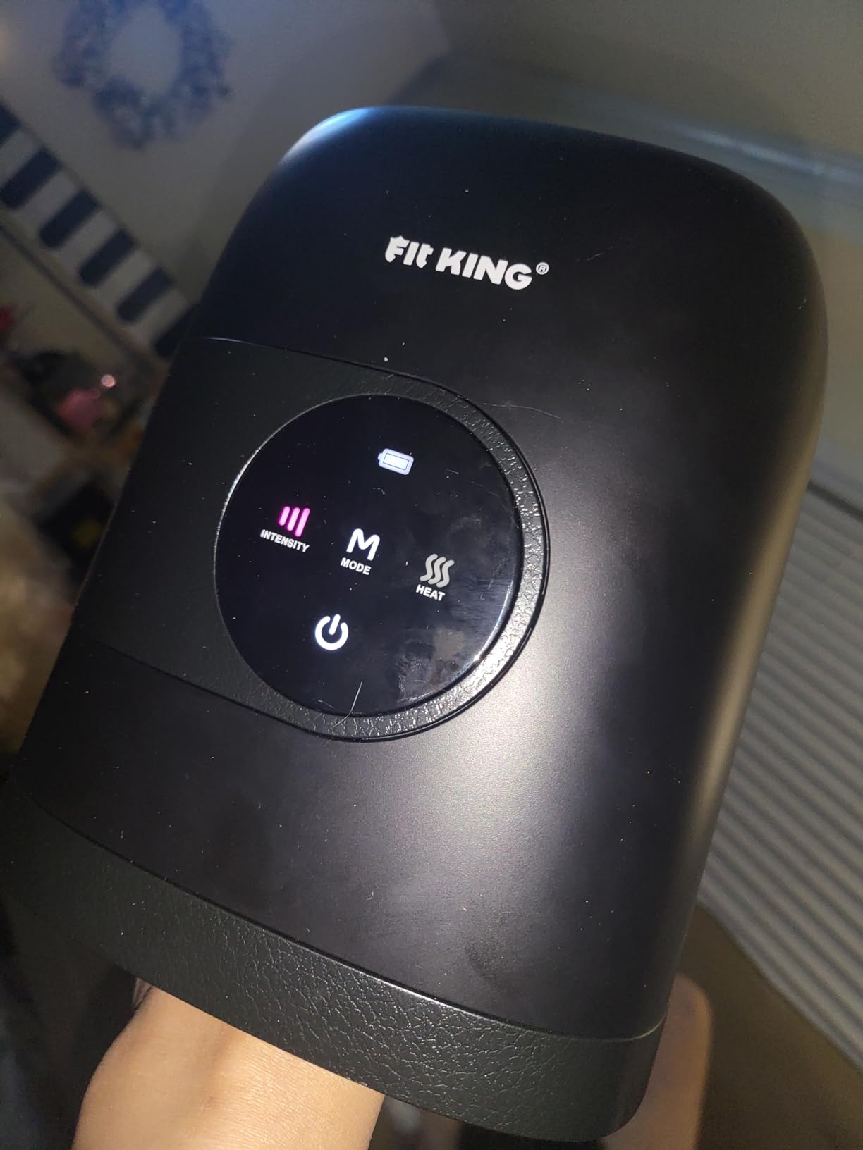 FIT KING Hand Massager with Heat and Compression Cordless & Portable, Black | FSA-HSA, Touch Screen, for Hand Massage and Arthritis Carpal Tunnel Finger Numbness Relief,Ideal Gift for Women Men Parents customer photo 1
