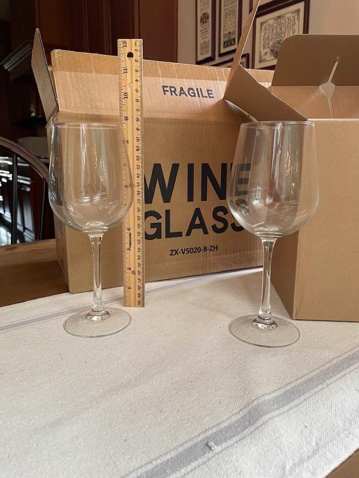 FAWLES Fully Tempered Wine Glasses, Shock Resistant Wine Glass Set for Red or White Wine, Dishwasher Safe Stem Glasses for Restaurants, Bars, Home (Set of 8, 15.5 oz) customer photo 2