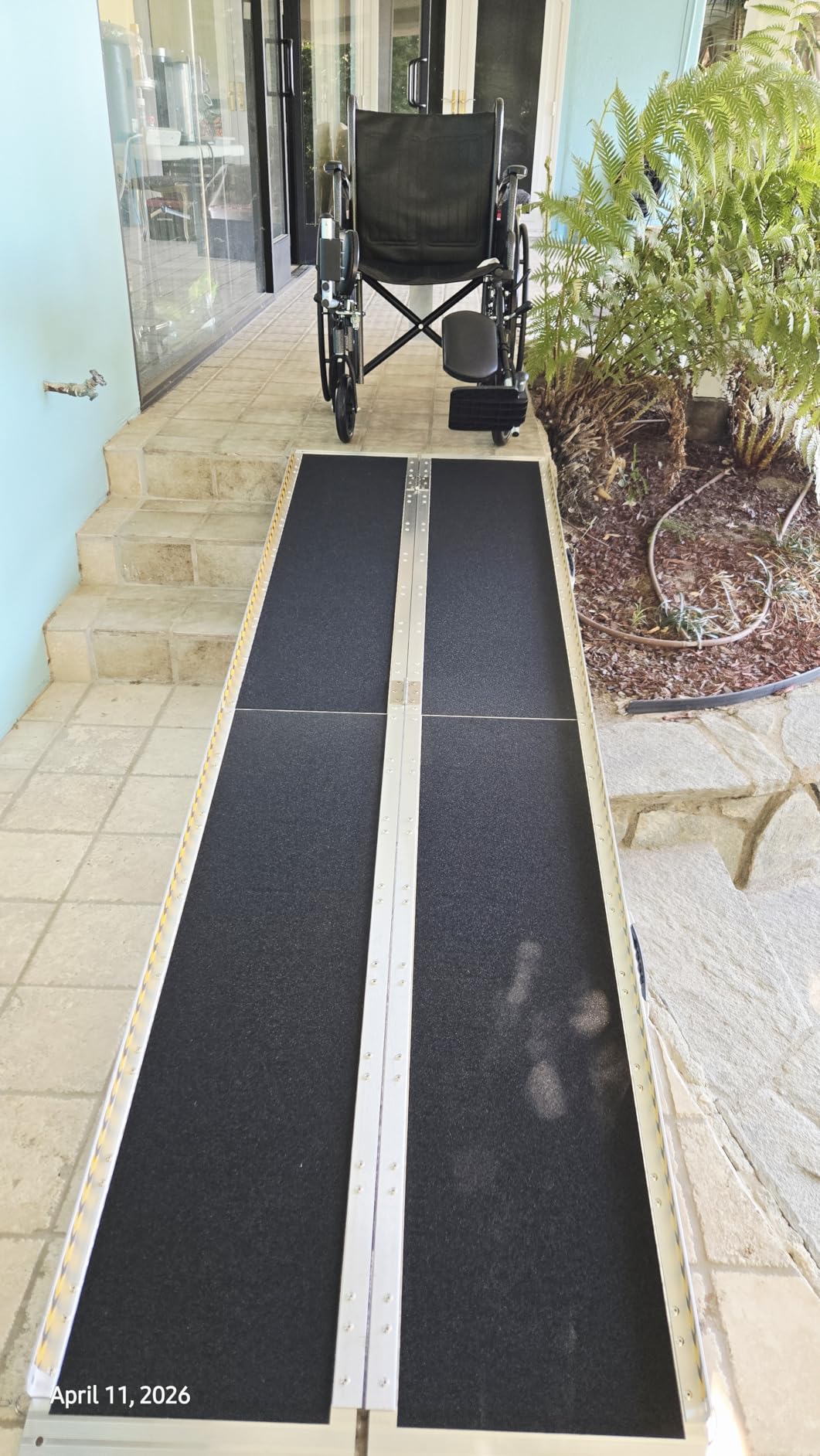 VNN Portable Wheelchair Ramp 4FT, Non-Slip Aluminum Ramps for Wheelchairs for Home customer photo 1