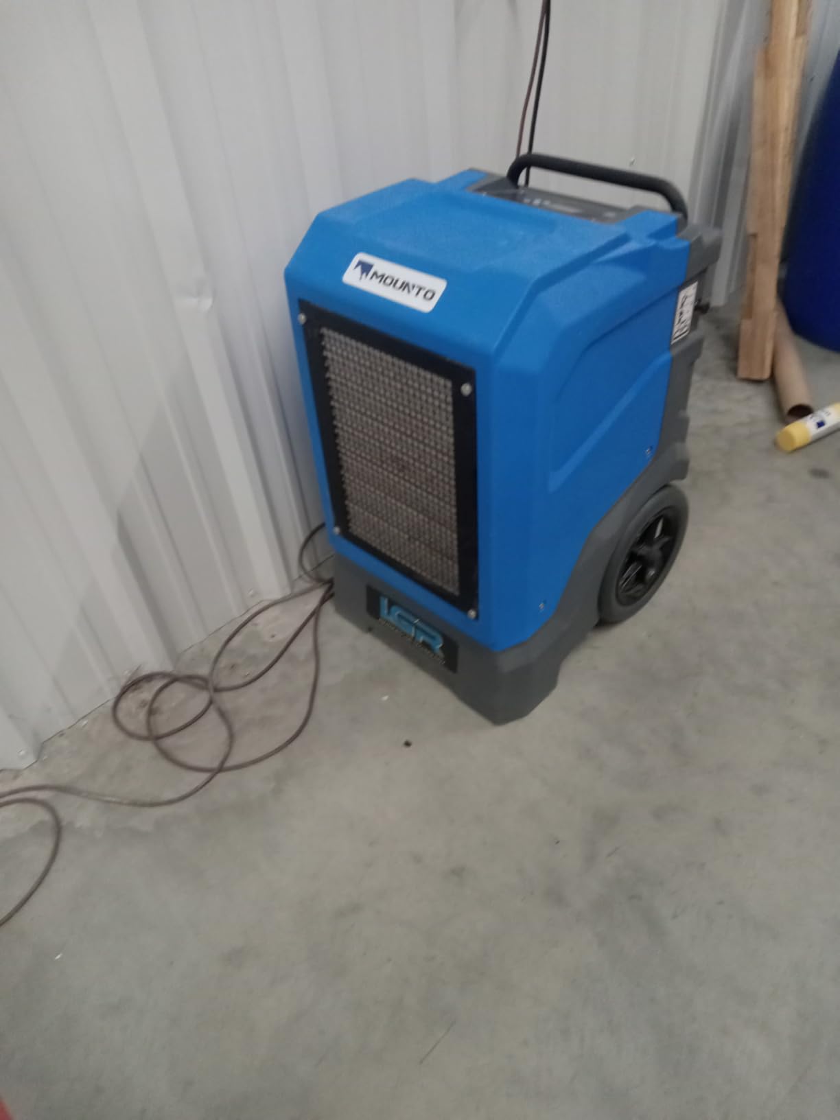310 Pints LGR Commercial Dehumidifier with Built-In Pump and Drain Hose - Portable, Heavy-Duty Dehumidifier with Wheels for Basements, Garages, Home, and Job Sites (Blue) customer photo 1