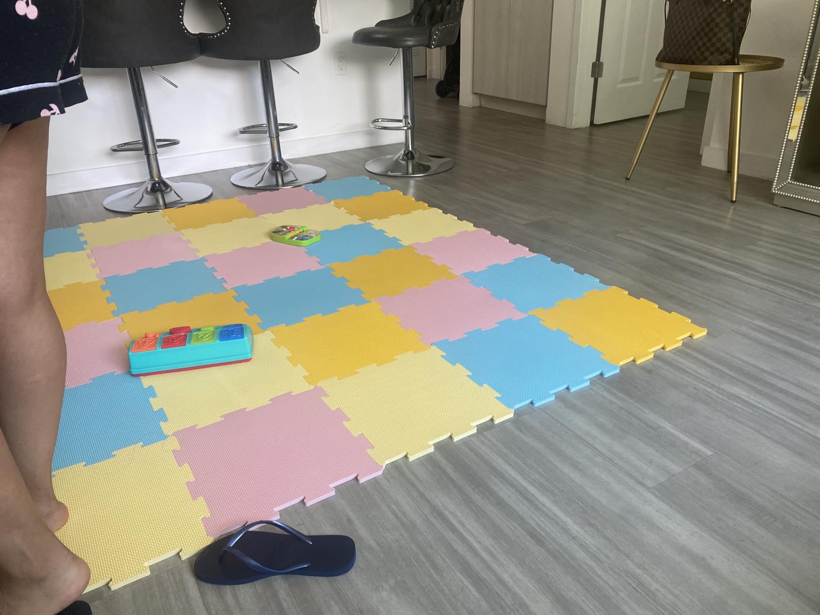 Enovoe Baby Play Mat for Floor - Non-Toxic, Interlocking EVA Foam Mats -16 Pcs - Cushioned Foam Puzzle Floor Mat for Kids & Infants - Ideal for Playrooms, Nurseries, and Home Gyms (12