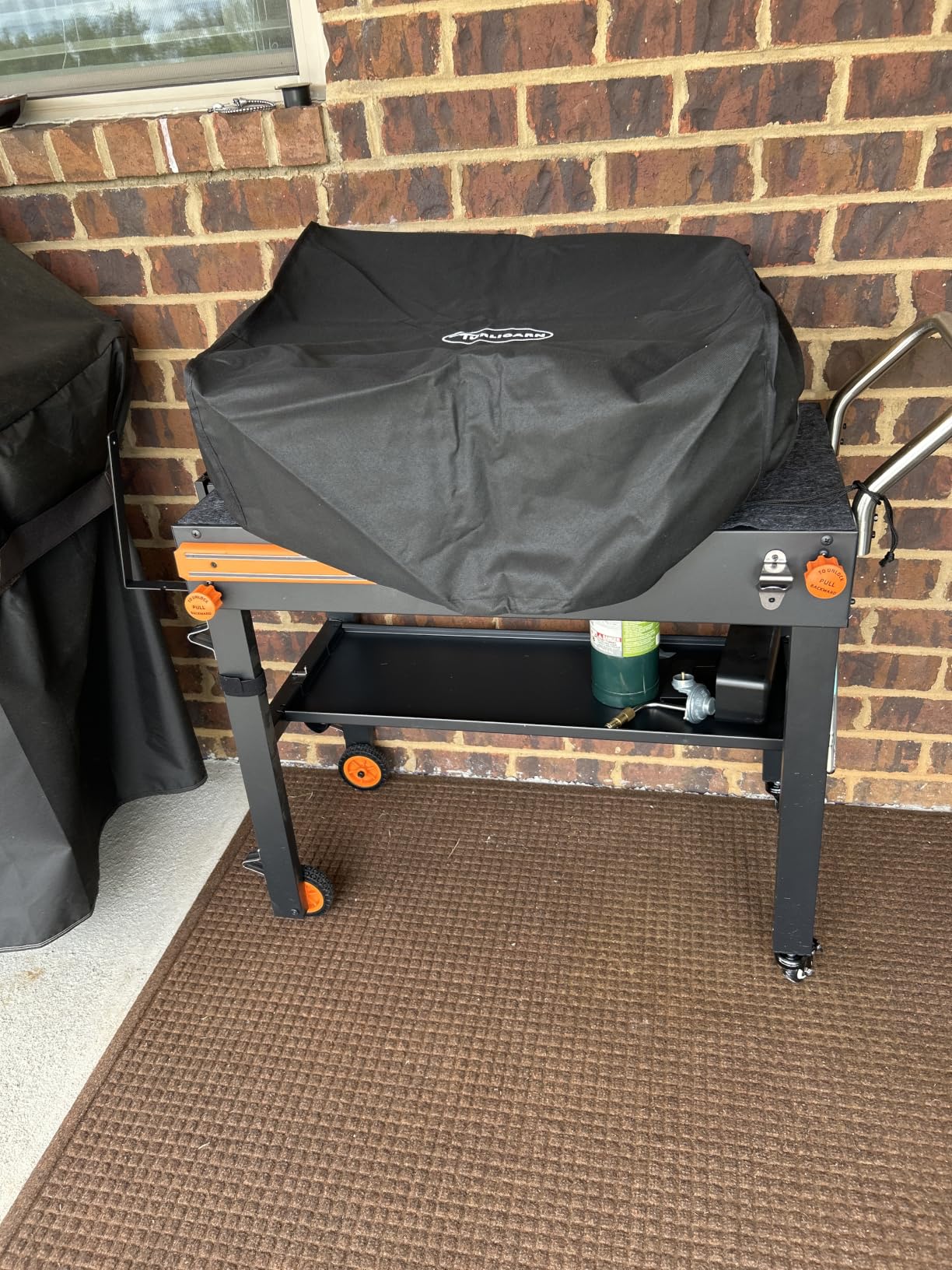 EUTRKei Grill Table for Blackstone Griddle, Portable Griddle Table with Caddy - Fit 17