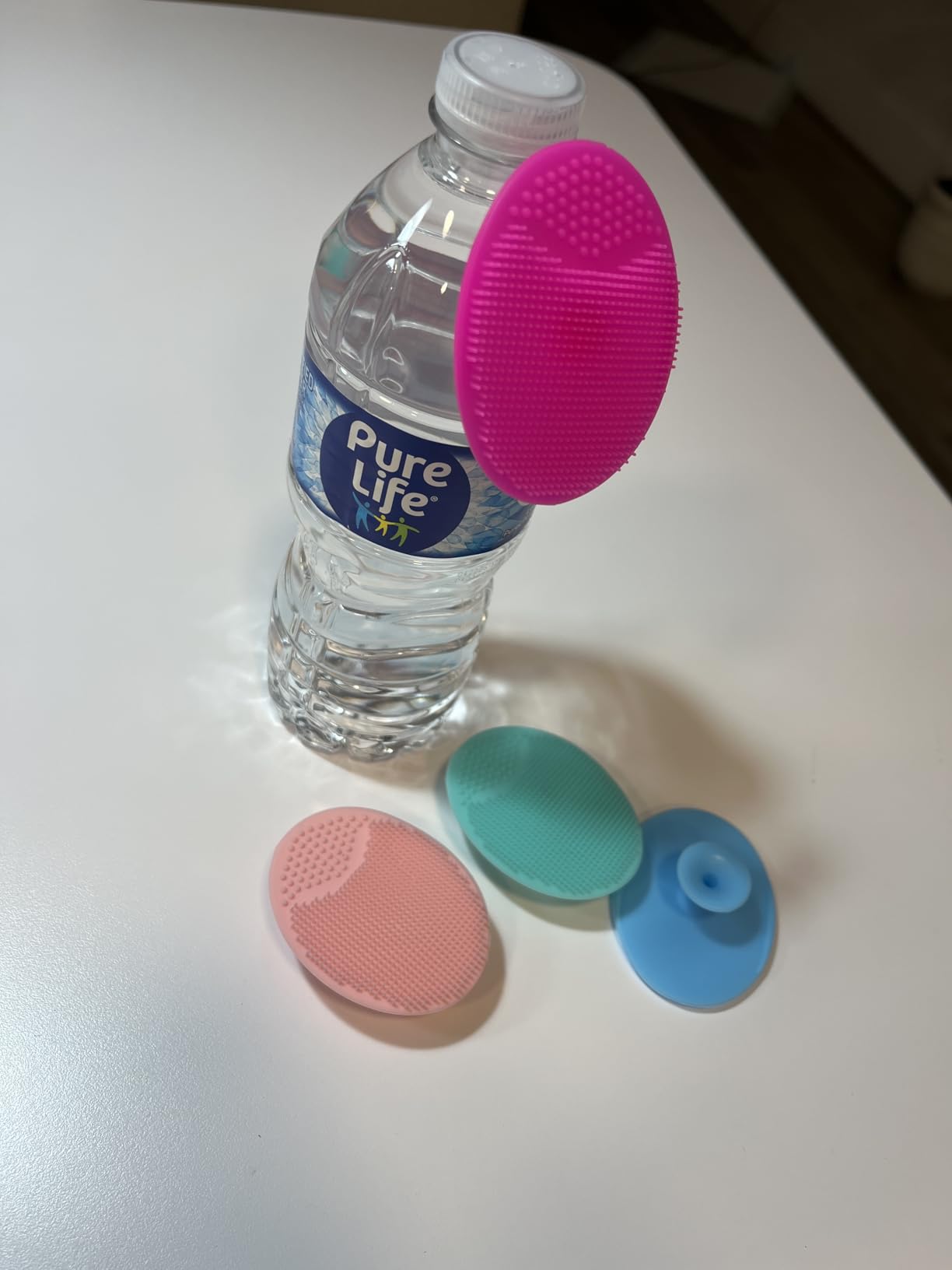 Silicone Facial Cleansing Brush - 4 Pack Face Scrubber & Exfoliator for Deep Cleaning, Soft Brush, Blackhead & Acne Pore Care customer photo 1
