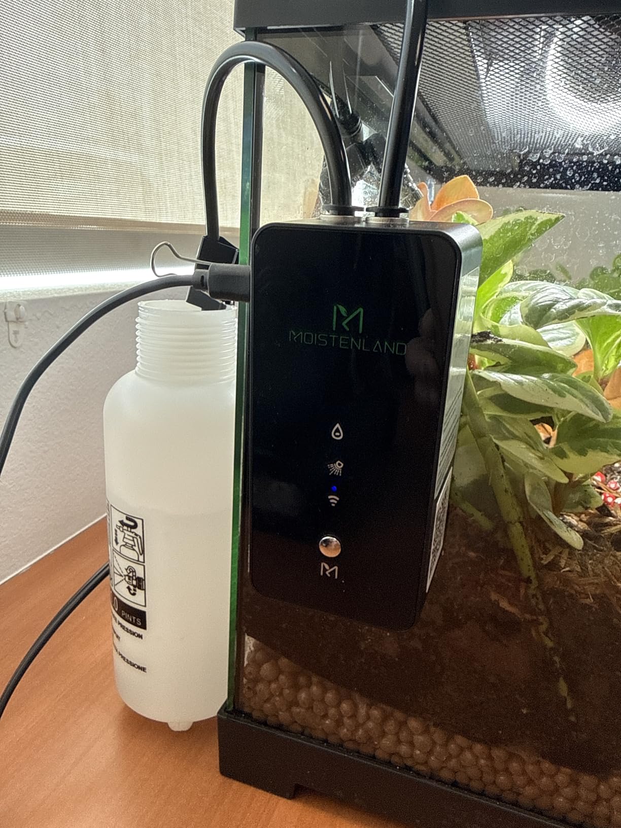Moistenland WiFi Enabled Reptile Mister for Terrariums, Reptile Misting System for Snake Ball Python Tortoise Lizard Aquarium with 2 Adjustable Misting Nozzles customer photo 2