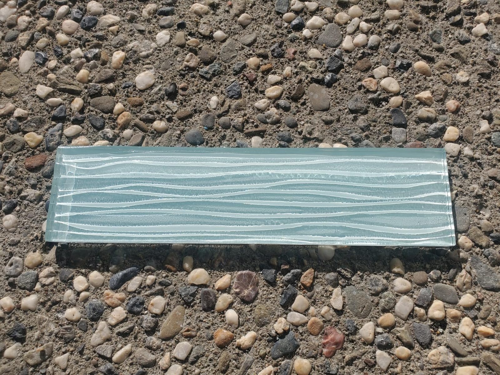 Lovdeco White Glass Subway Tile, Glass for Bathroom Kitchen Shower Backsplash Wall, 3 x 6 Inches, 4 Sq.Ft. customer photo 1