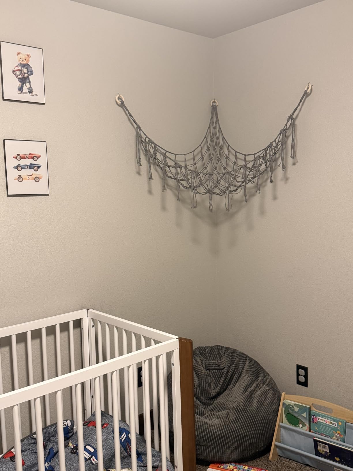 Stuffed Animal Storage Hammock or Net Corner - Large Toy Hammock Net for Stuffed Animals Room Decor - Cute Stuff Animal Organizer Plush Holder - Kids Baby Nursery Essentials Wall Bedroom Home Decor customer photo 2