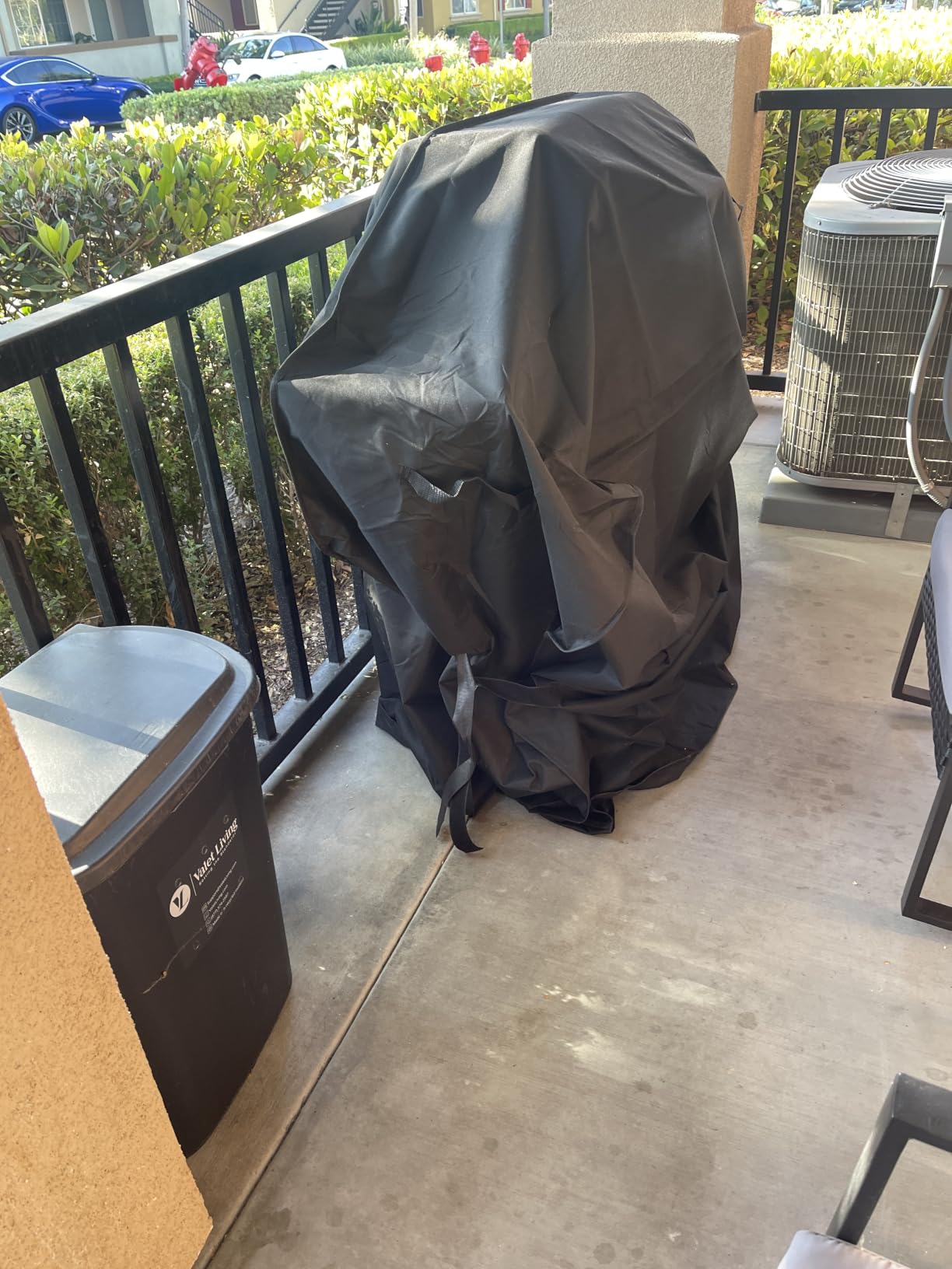 GrillTough Heavy Duty BBQ Grill Cover for Outdoor Grill, 58 Inch - Waterproof, Weather Resistant, UV & Fade Resistant with Adjustable Straps - Gas Grill Cover for Weber, Genesis, Charbroil, etc. Black customer photo 2