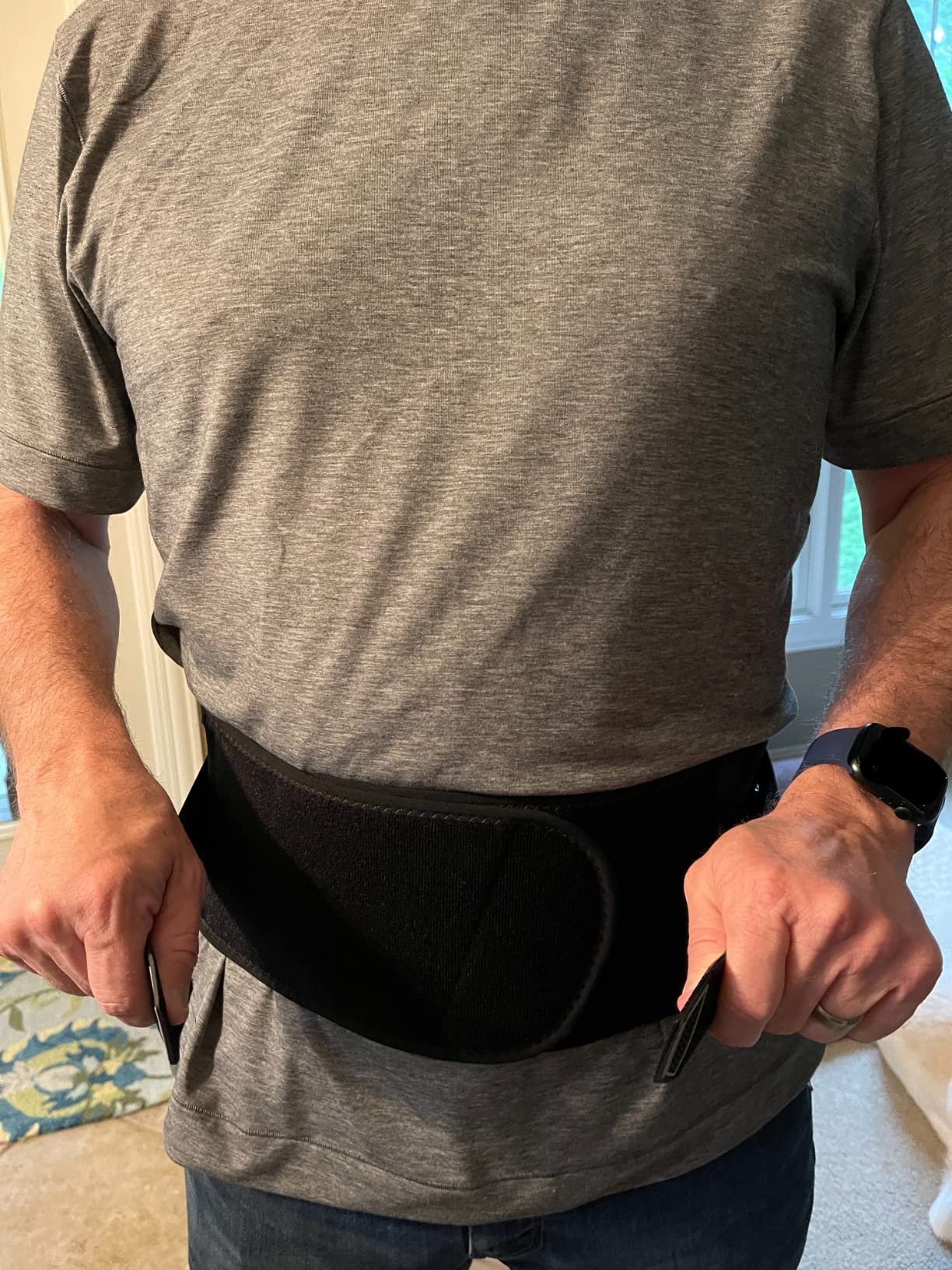 FREETOO Back Brace For Lower Back Pain Relief, Back Support Brace Men Women | 3D Knitted Fabric, Metal Plate, Lumbar Pad, Herniated Disc, Sciatica, Strain, Scoliosis, Work, Heavy Lifting, Driving, Cycling, Gym customer photo 2