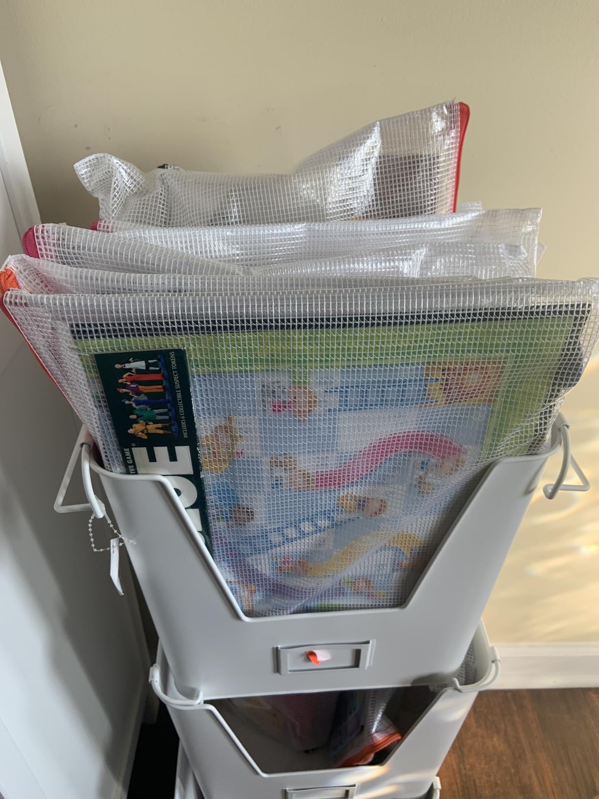 Sooez 24 Pack Mesh Zipper Pouch with Sticky Labels, A4 Mesh Bags Organizer | Sturdy Letter Size File Folders, Office School Classroom Teacher Supplies, Toy Storage Bag Board Game Puzzles Organization customer photo 1