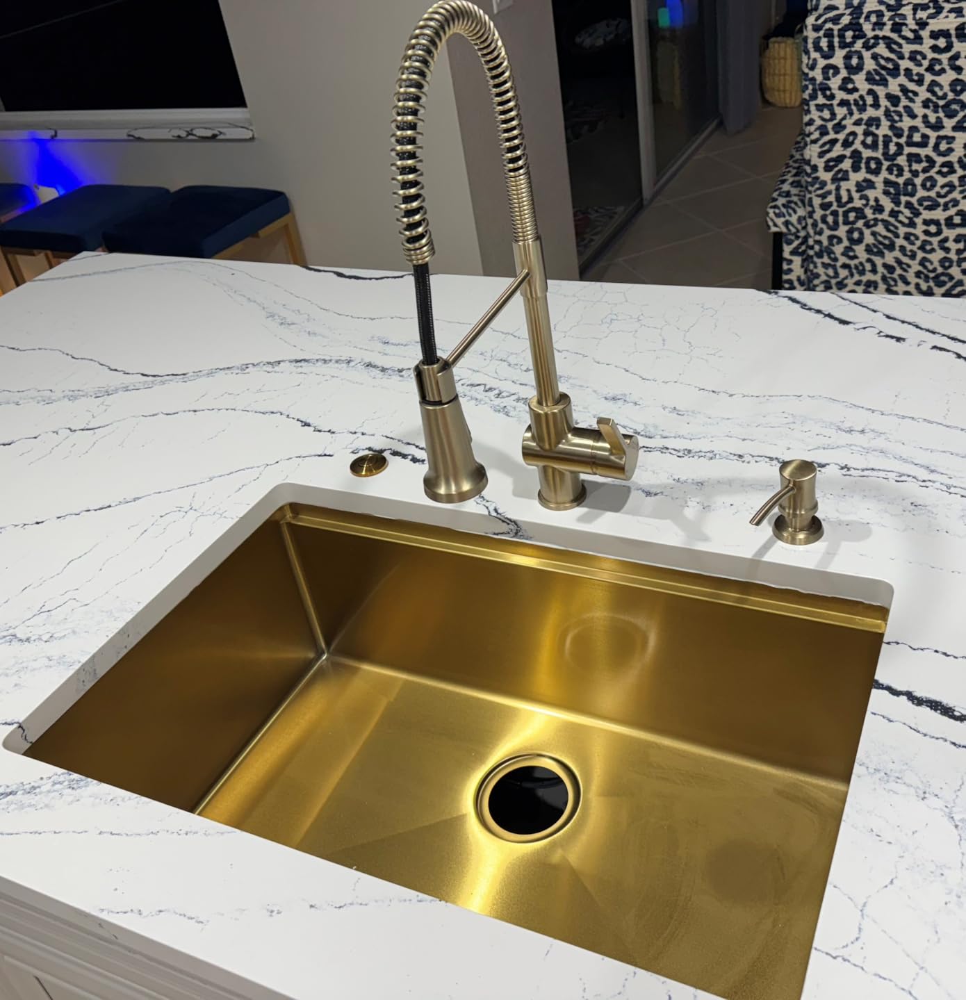 21 Inch Undermount Bar Sink Workstation | 21x18 Undermount Sink 16 Gauge Stainless Steel Undermount Outdoor Kitchen Sink for RV Wet Bar Prep Basin customer photo 2