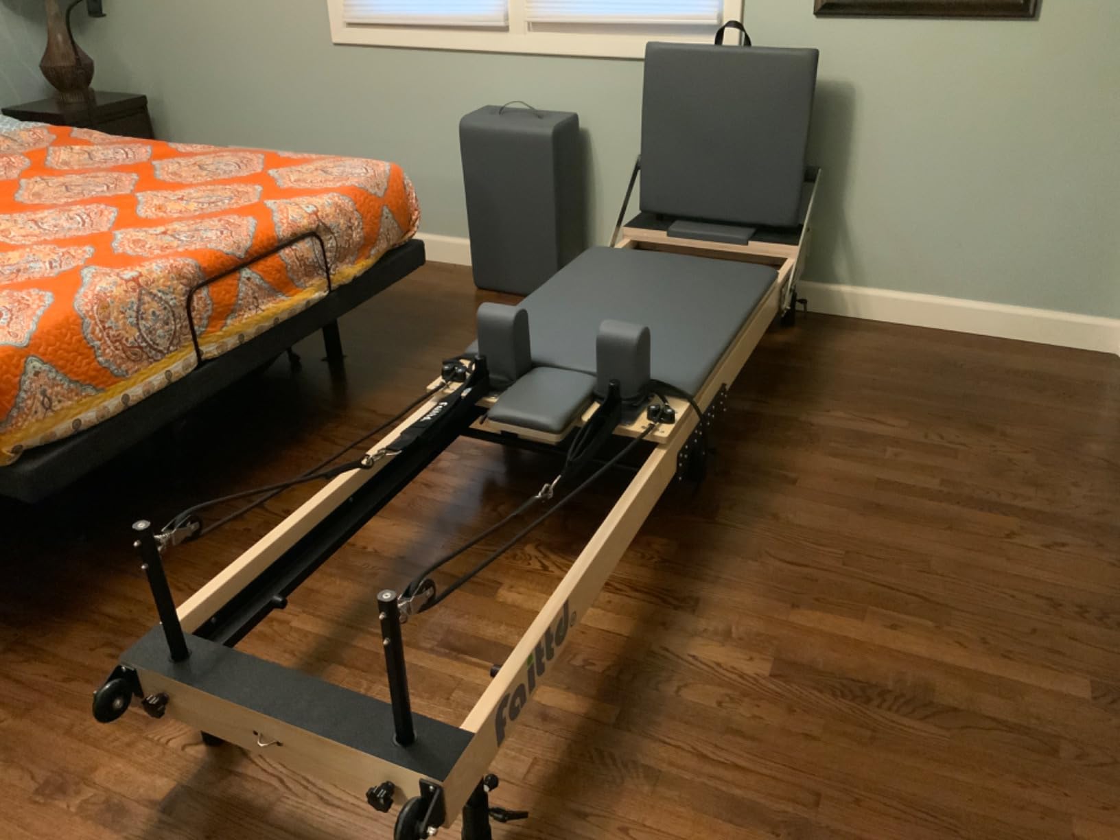 Foldable Pilates Reformer & Equipment - Pilates Reformer Workout Machine for Home Gym with Reformer Accessories, Reformer Box, Padded Jump Board - Up to 300 lbs Weight Capacity customer photo 2
