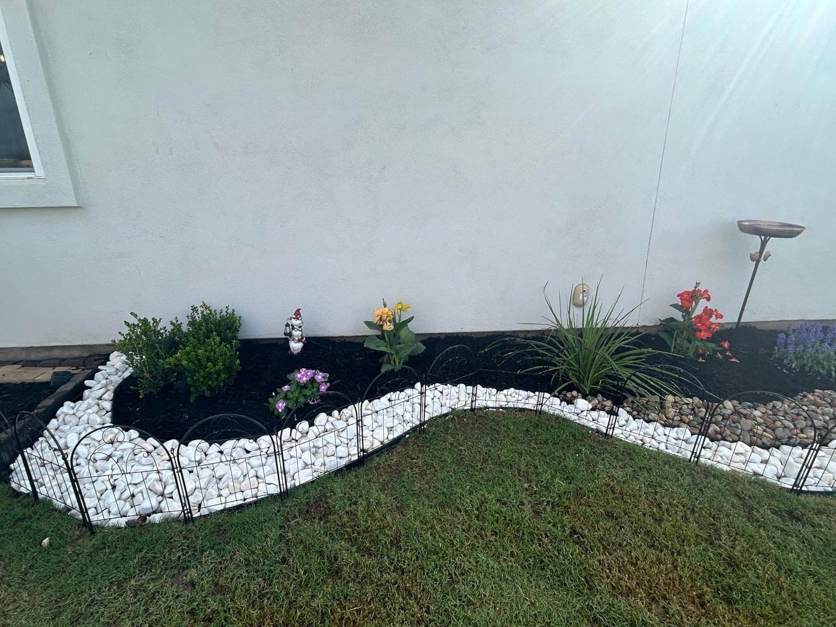 Decorative Garden Fence 30in (H) x 10ft (L), 10 Pack Rustproof Metal No Dig Fence Animal Barrier, Arched Flower Bed Edging, Wire Border Fencing Panel for Dog, Yard, Patio, Outdoor, Decor customer photo 2