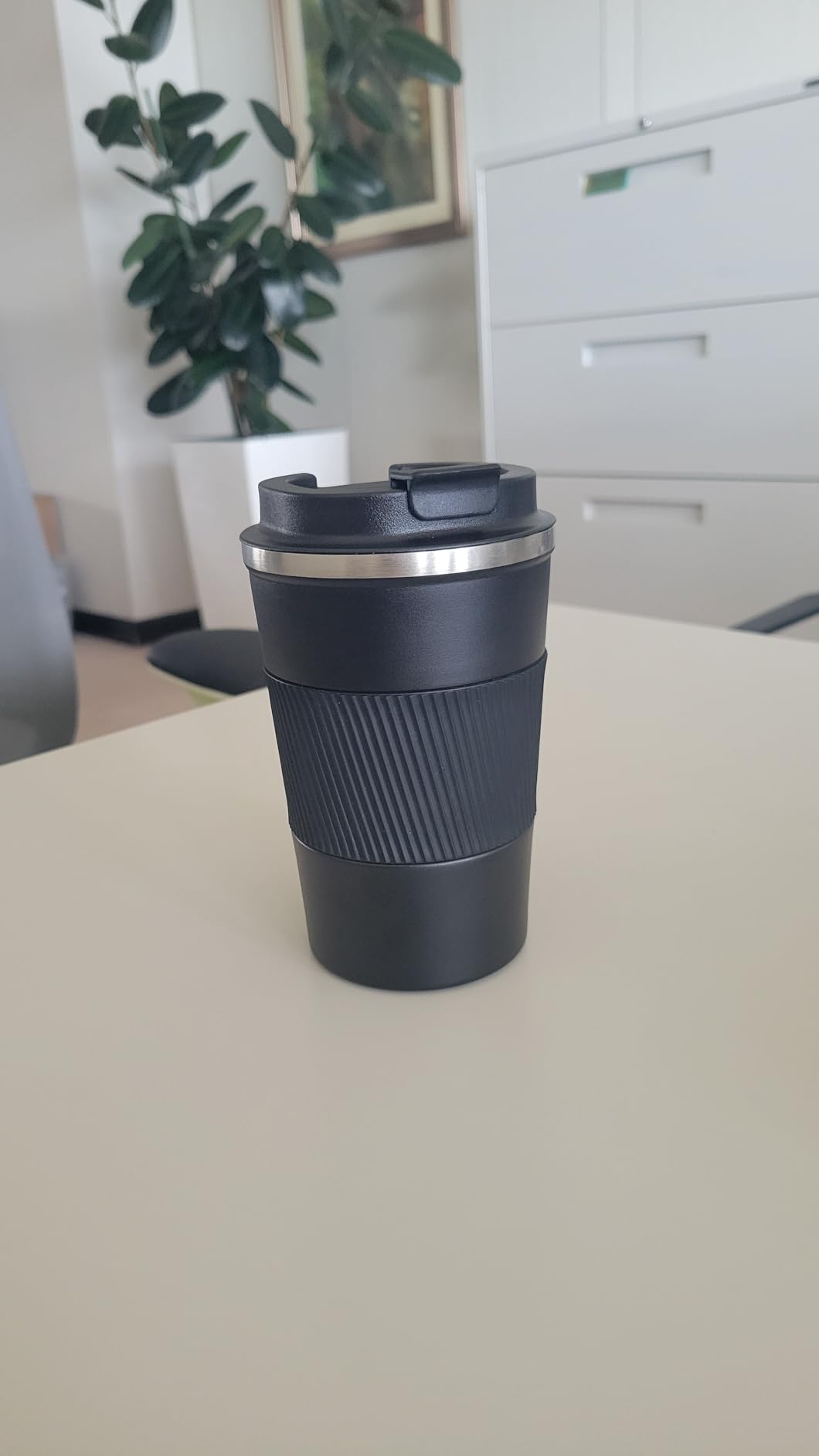 Insulated Travel Coffee Mug, Stainless Steel Coffee Cup with Leakproof Lid, Double-Wall Insulation customer photo 1