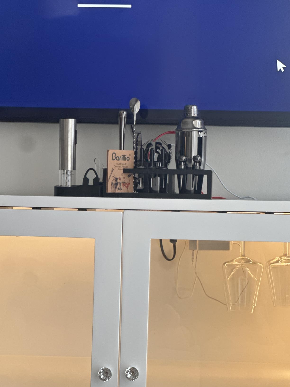Barillio Rose Gold Bartender Kit - Stainless-Steel Cocktail Shaker Set w/Black Bamboo Stand - Mixology Bar Tools w/Drink Shaker, Mixer, Muddler for Cocktails - Home Bar Accessories - 23-Pc Bar Set customer photo 1