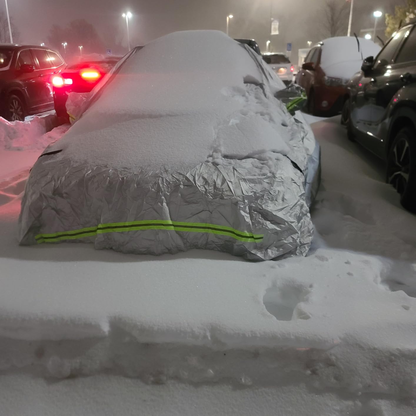 TUCAREST 6 Layers Full Car Cover for SUV - Waterproof, Insulated, Anti-UV, Snow-Proof, Anti-Wind, All-Weather, Thickened Protection, up to 200 in customer photo 1