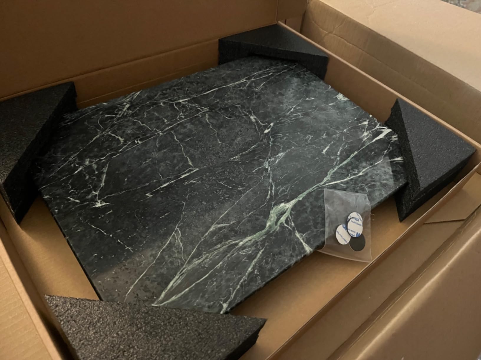 Koville Brazilian Natural Quartzite Cutting Board for Kitchen, 16x12inch Large Hand Crafted Marble Slab for Cheese, Charcuterie, Pastry Board - Wedding Gift, House Warming Gift customer photo 1
