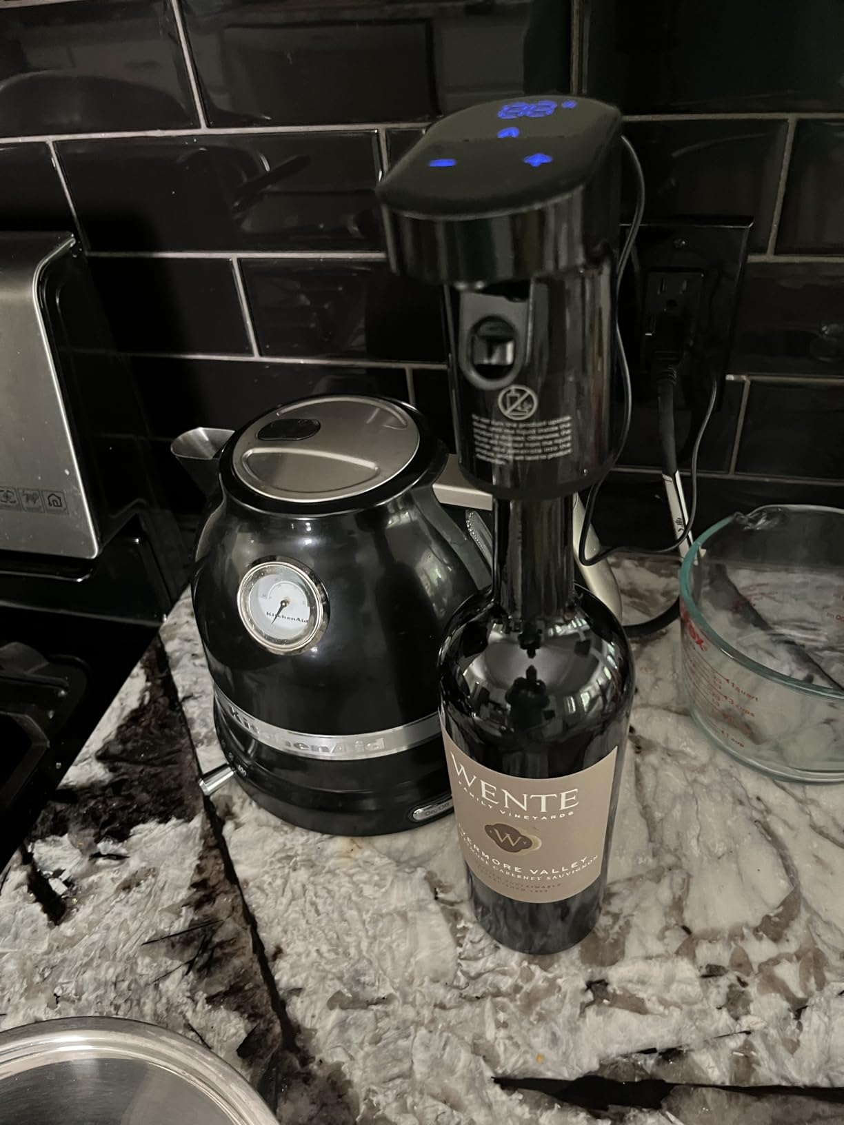 5 in 1 Wine Aerator Whiskey Dispenser, Liquor Decanter, Alcohol Pourer - Black - 1-999ml Precision, USB-C Rechargeable Smart customer photo 1