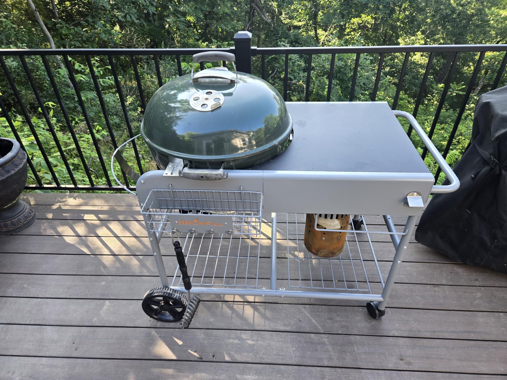 Pizza Oven Table for Ninja Woodfire, Blackstone Griddle, Ooni | 51'' Outdoor Pizza Oven Stand with Seasoning Tray for Outdoor Cooking, BBQ Prep Station, Easy Assembly 30048 customer photo 1