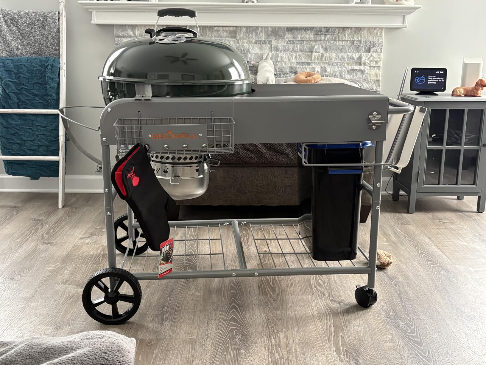 Pizza Oven Table for Ninja Woodfire, Blackstone Griddle, Ooni | 51'' Outdoor Pizza Oven Stand with Seasoning Tray for Outdoor Cooking, BBQ Prep Station, Easy Assembly 30048 customer photo 2