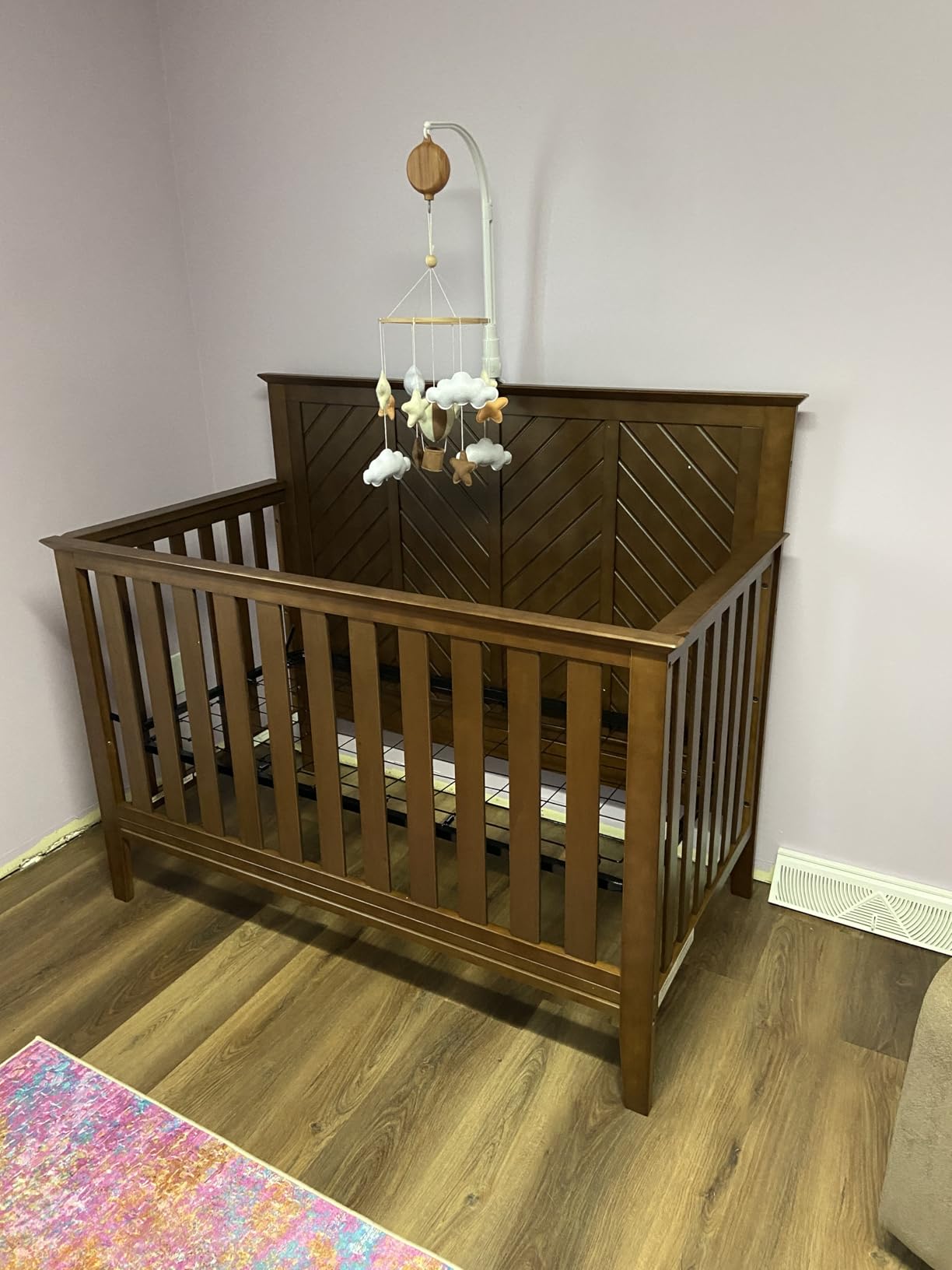 Child Craft Atwood Design 4-in-1 Convertible Baby Crib Nursery Furniture Set, Baby Bed and 3 Drawer Dresser, for Babies, Toddlers and Kids Bedroom (2 Piece - Cocoa Bean Brown) customer photo 1