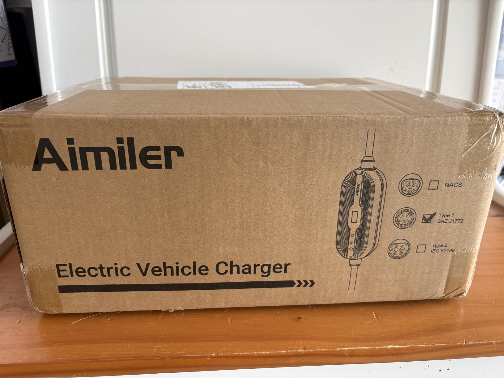 AIMILER Level 2 Electric Vehicle (EV) Charger (WIFI APP/Plug-play), 32A, 25ft Cable ETL Certified, 220V-240V NEMA 14-50P Plug EVSE w/ J1772 Connector, Portable EV Car Charging Stations for Home Level 2 customer photo 2