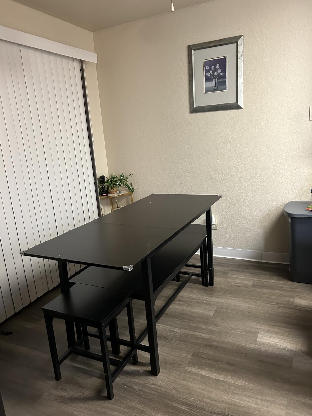 Feonase 5-Piece Dining Table Set for 4-8 People, 63