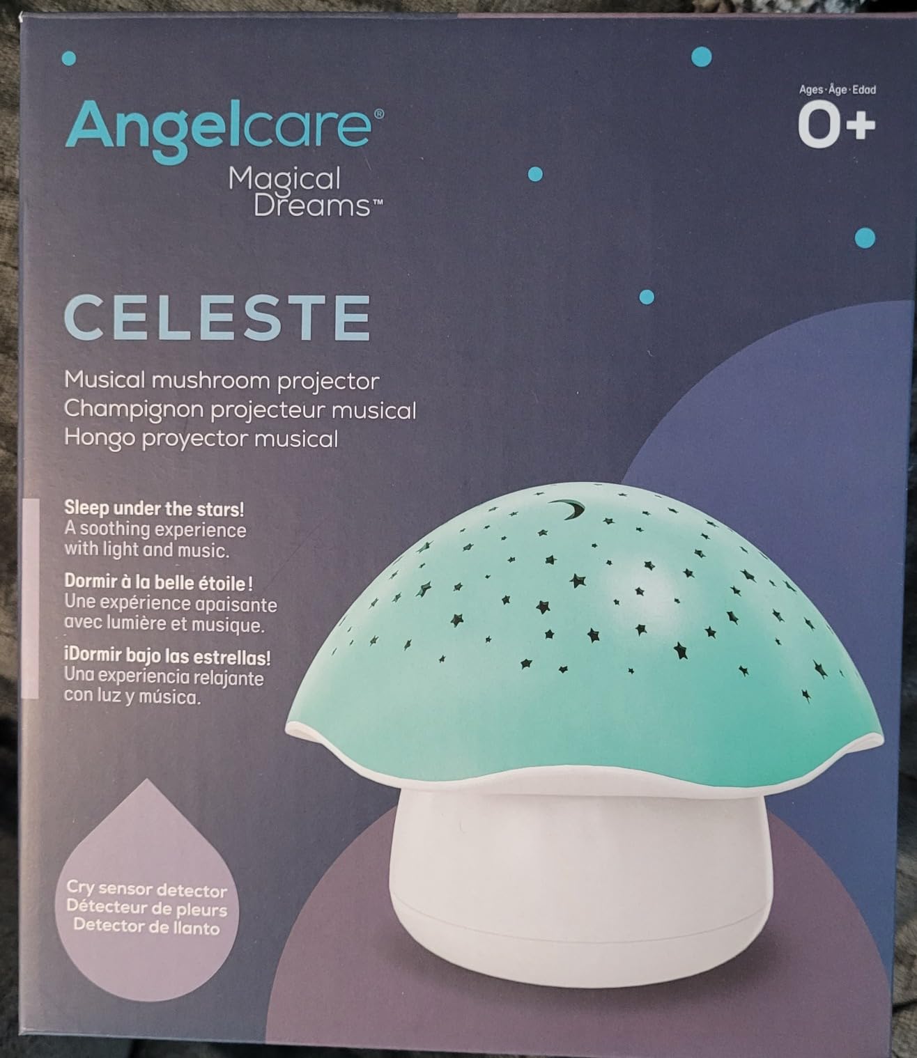 Angelcare Celeste Mushroom, Baby Night Light Musical Projector customer photo 2