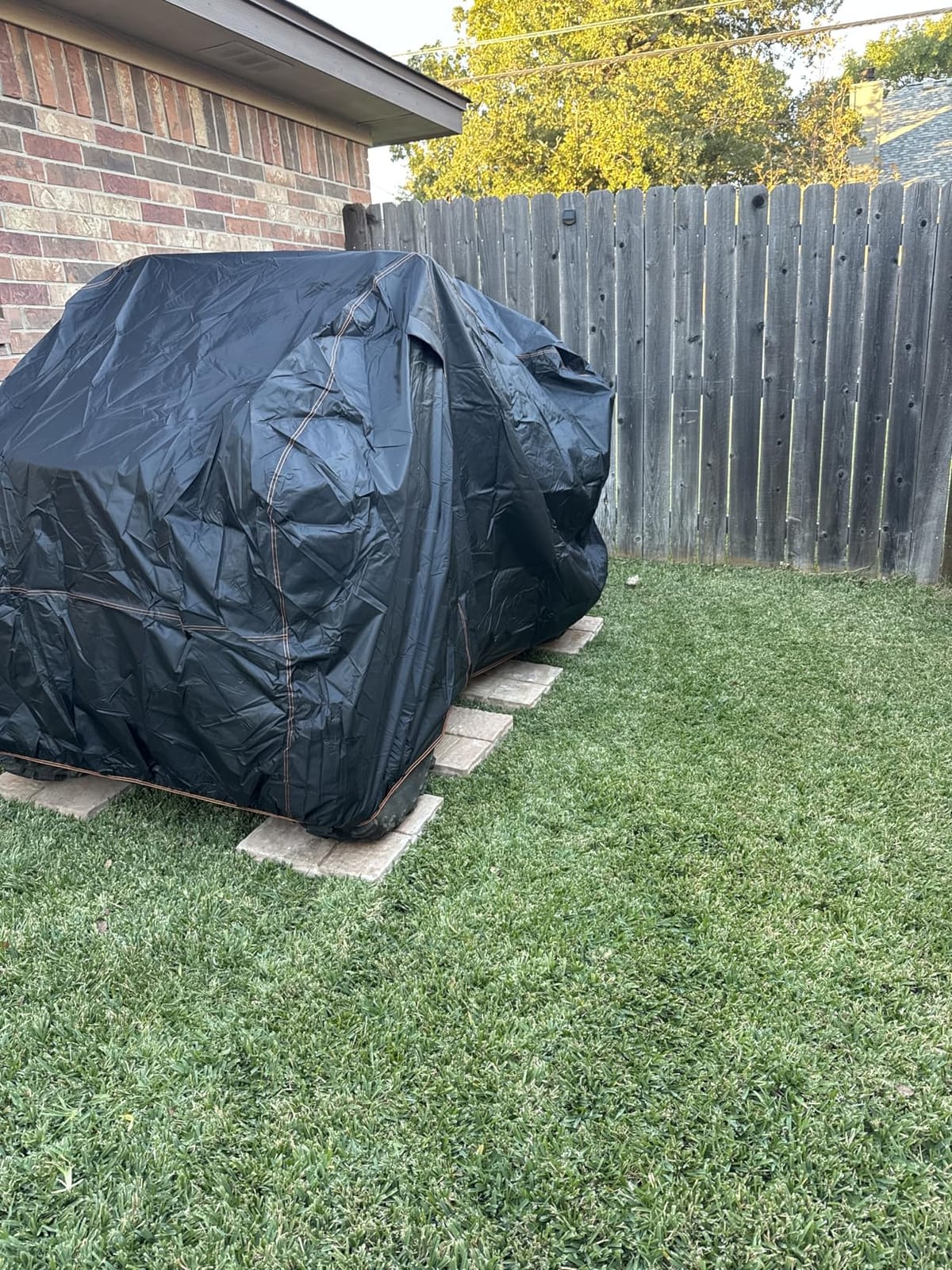 QYMOTO ATV Cover, 420D Large ATV Cover XXL 2-UP, 4 Wheeler Quad Durable Waterproof Outdoor Full Protection Windproof for CFMOTO Cforce 600 1000 Tour, Polaris Sportsman 570, Can am Outlander 570 850 customer photo 2