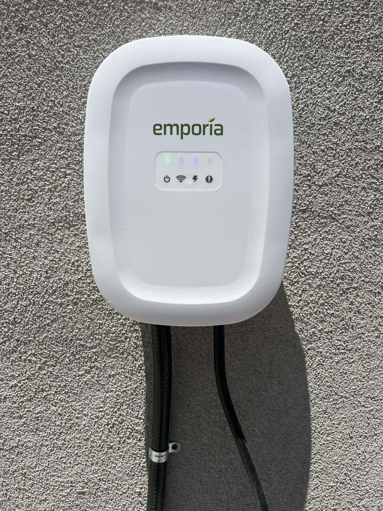 EMPORIA Level 2 EV Charger w/ J1772 Connector - 48 Amp, 240V WiFi Enabled Electric Vehicle Charging Station, 25ft Cable, Hardwired with Whip, White customer photo 1