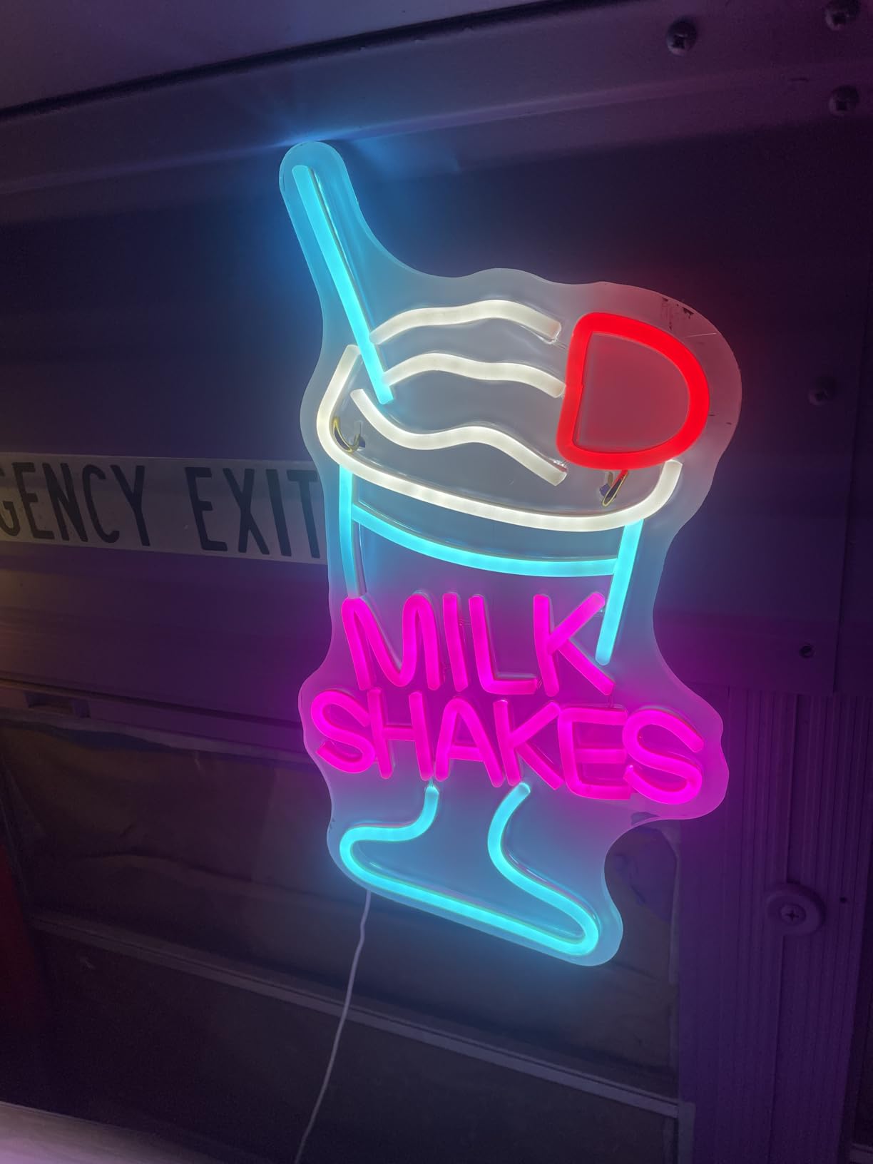 Cocktails Neon Sign Martini Glass Shaped Wall Lights for Bar Party Decor | 16.5in*11.8in,USB powered,Five level brightness adjustment,For Bar counter,Club,Pub,Party,Bedroom,Home,Restaurant,Store customer photo 2