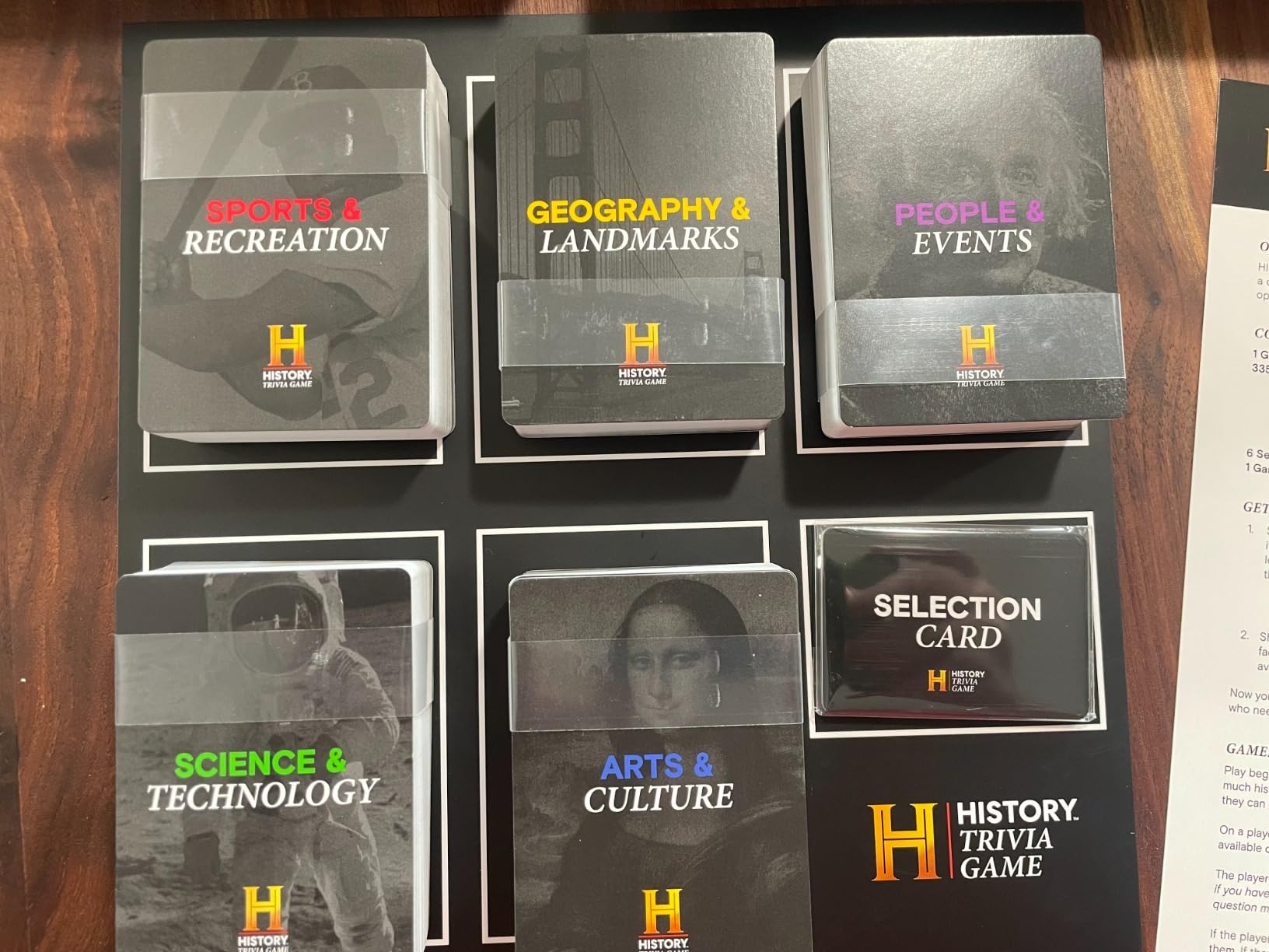 HISTORY Channel Trivia Game Deluxe - 2400 General Knowledge Questions Including 80s & 90s Trivia | HISTORY Trivia Card & Party Game for Adults, Families & Board Game Night customer photo 1