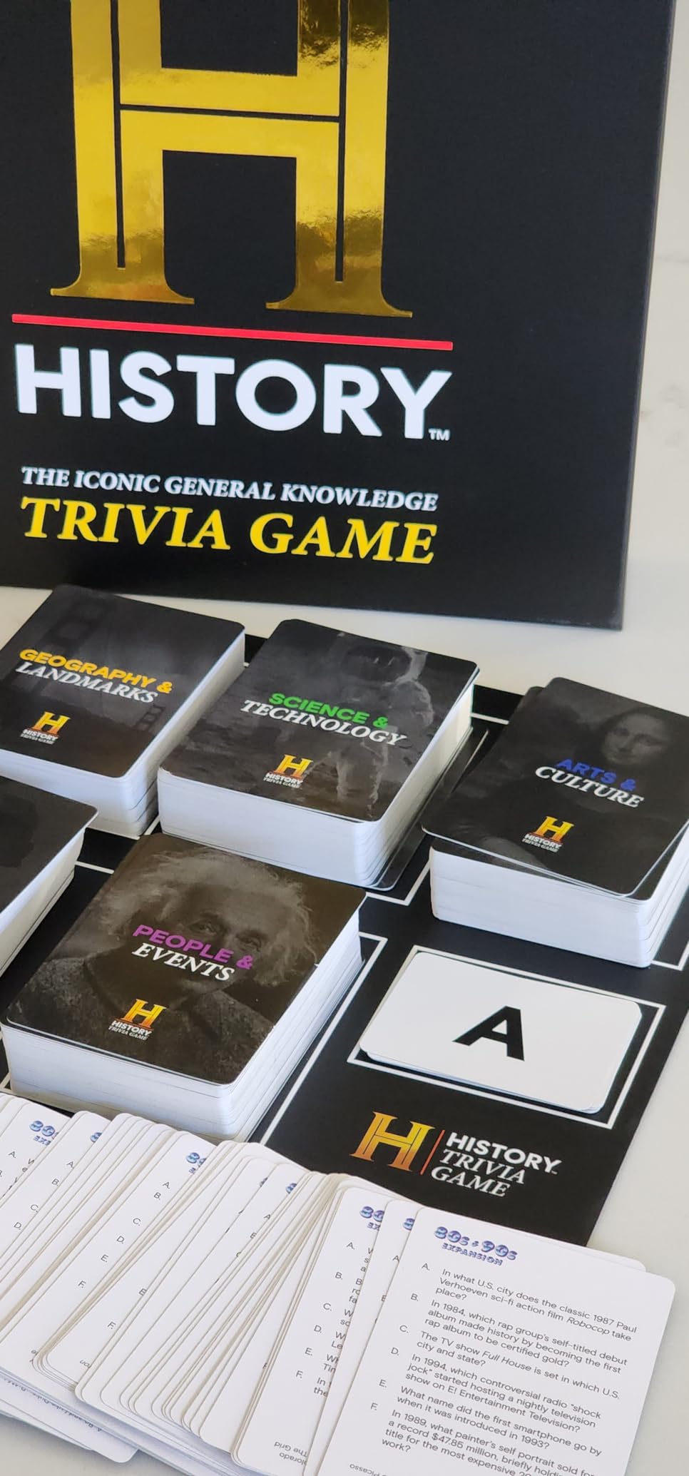 HISTORY Channel Trivia Game Deluxe - 2400 General Knowledge Questions Including 80s & 90s Trivia | HISTORY Trivia Card & Party Game for Adults, Families & Board Game Night customer photo 2