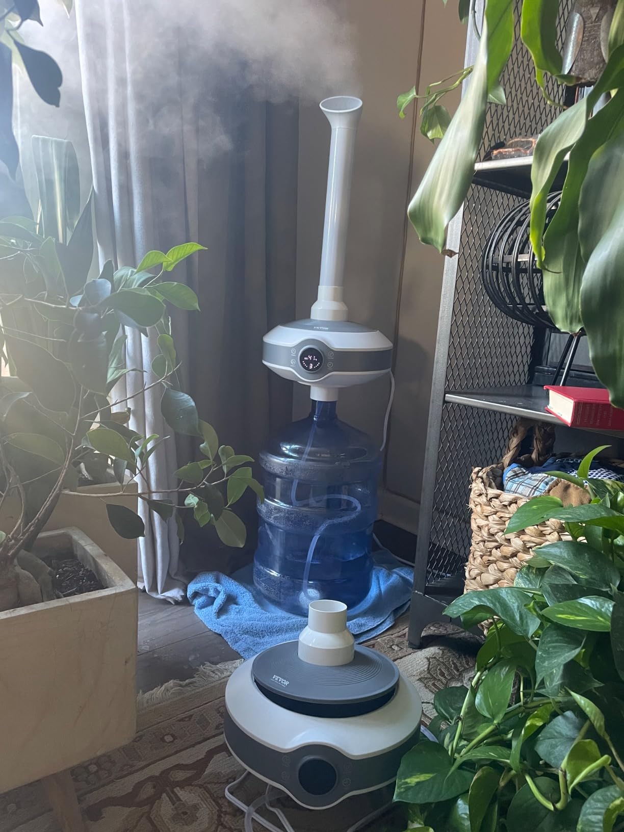 VEVOR Humidifier for Home Large Room 1291.7 sq ft, 16L Commercial Humidifier for Whole House Greenhouse Night Light & 12h Timer & Auto Shut-Off Humidifiers, Commercial Branch Tube w/ 360° Nozzle customer photo 2