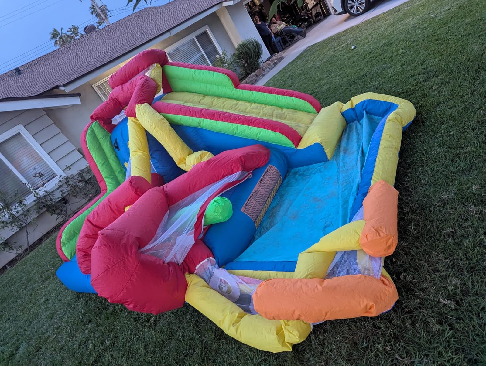 Hongcoral Bounce House, Inflatable Bounce Castle with Blower for Kids, Blow Up Jumping Bouncer with Slide, Climbing Wall, Obstacles, Trampoline, Ball Pit Pool for Indoor Outdoor customer photo 2