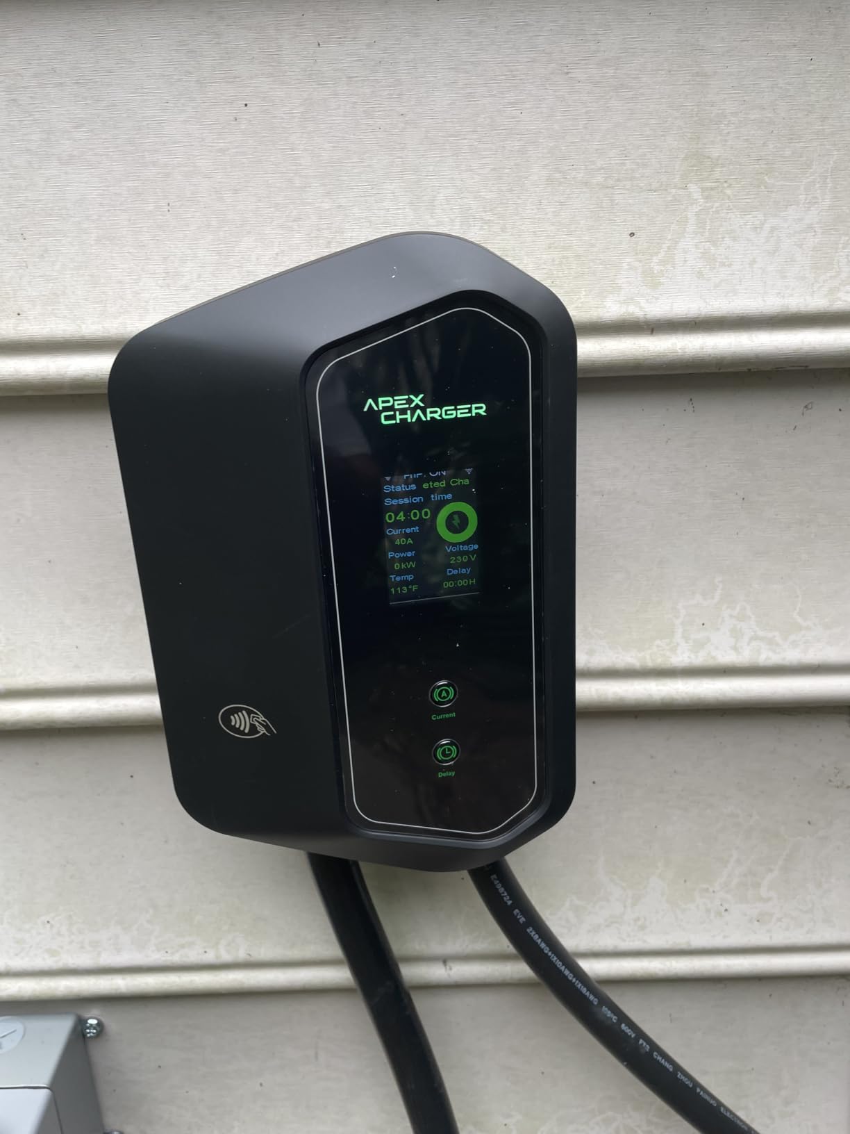 MACH 1: Fast 48 Amp Level 2 EV Charger, Wall-Mount Electric Vehicle Charging Station, 200-240V Hardwire or NEMA 14-50. J1772 car Connector & Tesla NACS, Indoor/Outdoor, 30ft Cable evse Adapter customer photo 2