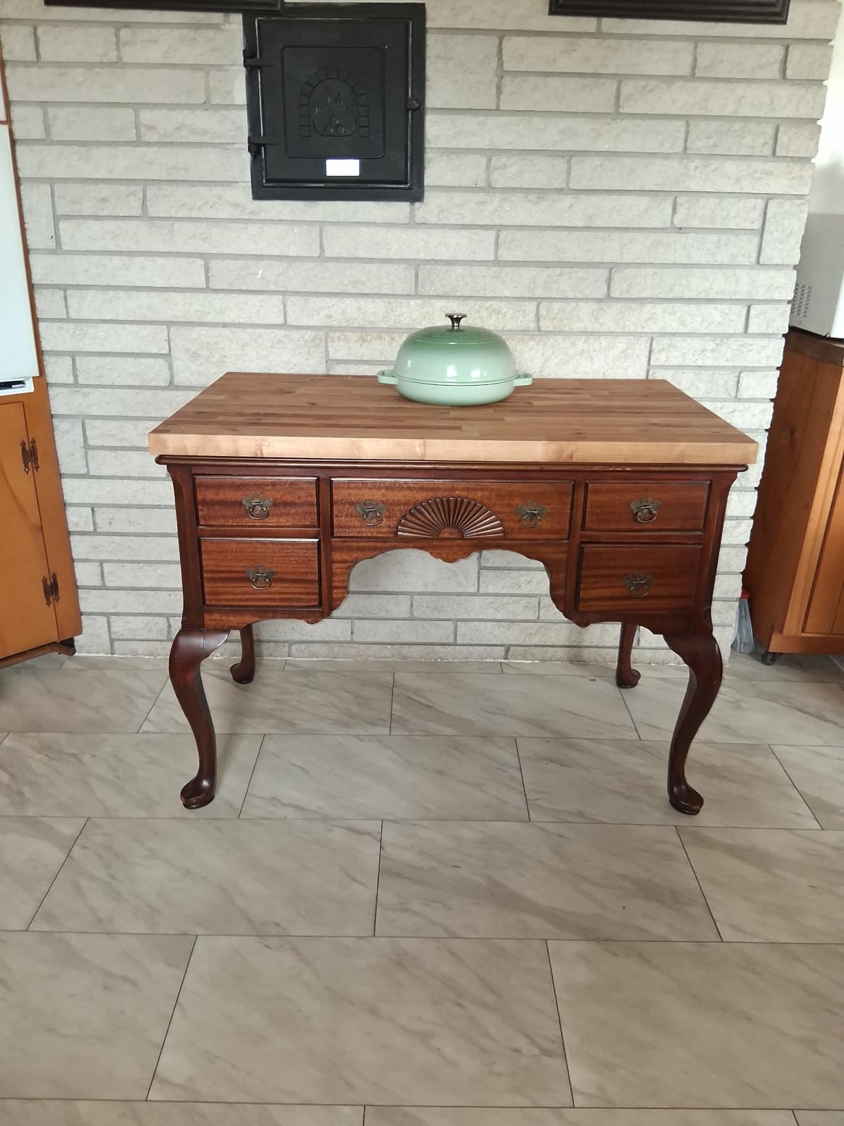 Butcher Block Countertop, Birch Solid Wood-2ft Unfinished 24x25x1.5 in | 100% Solid Birch Hardwood 1.5