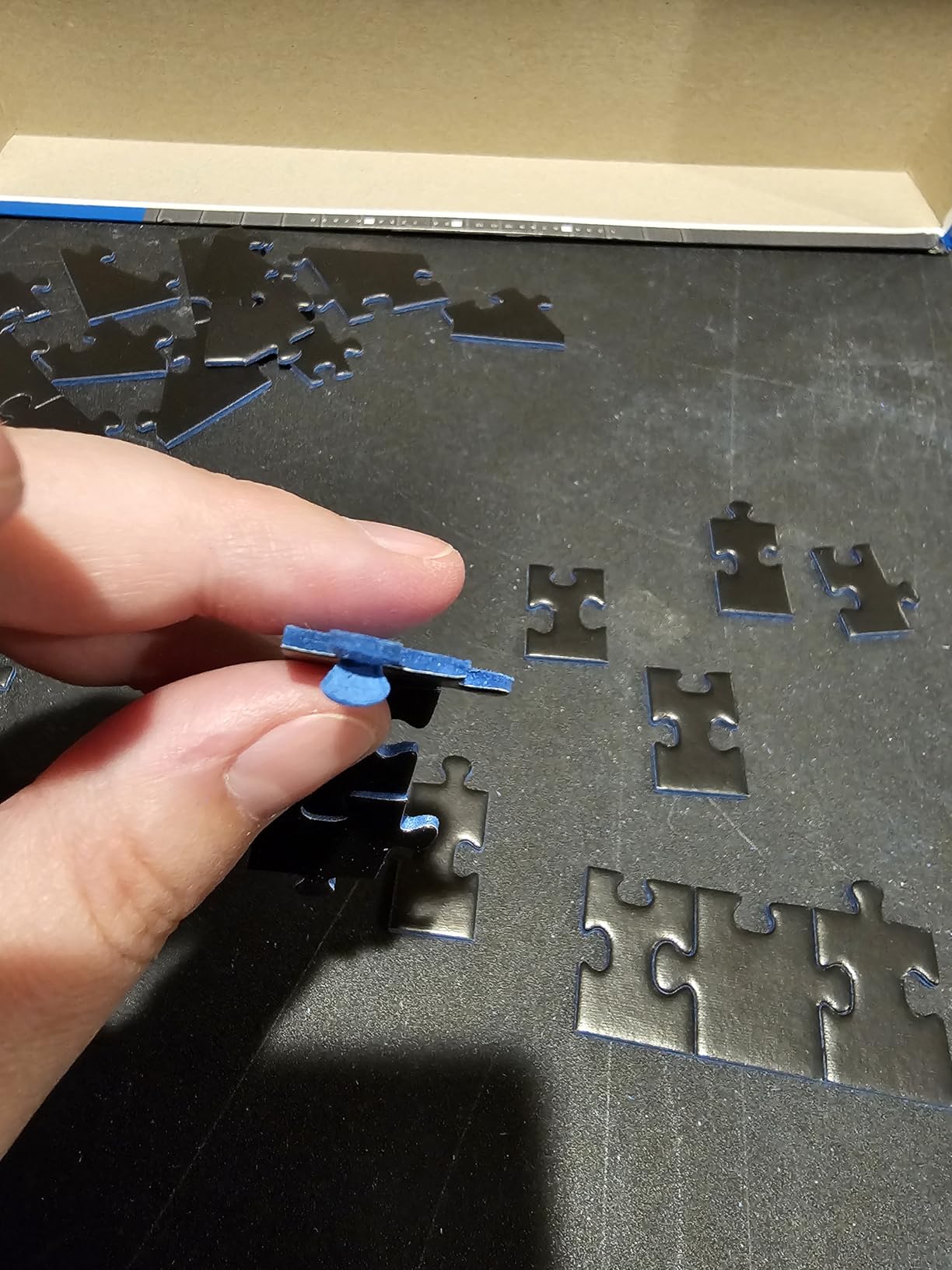 Ravensburger Krypt Black 736 Piece Jigsaw Puzzle, A True Puzzle Challenge with Just a Hint of Black Gradient Color Change Radiating Out, Puzzles for Adults customer photo 1