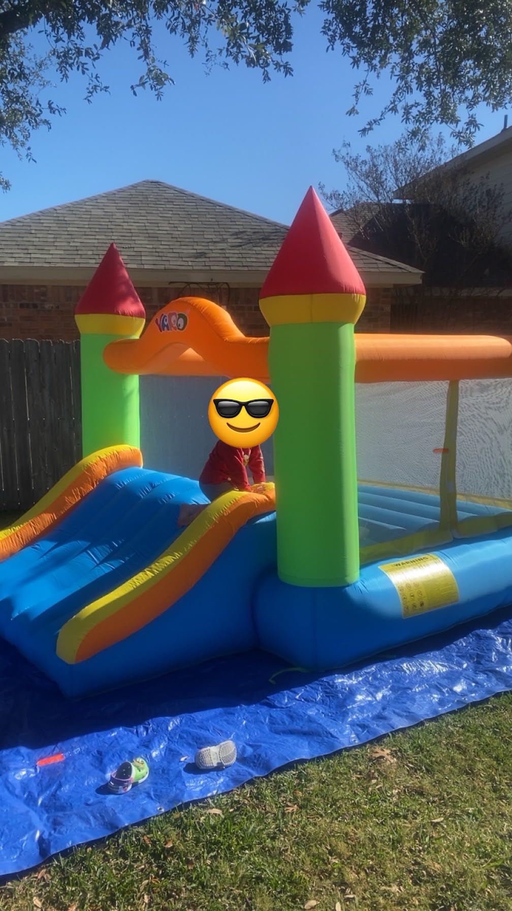 YARD Bounce House, Inflatable Bouncy House for Kids 3-6, 12ft x 9ft x 8ft | Bouncy Castle with Slide and Air Blower for Indoor / Outdoor Party, Jumping House with Extra Thick Material & Safety Netting customer photo 2