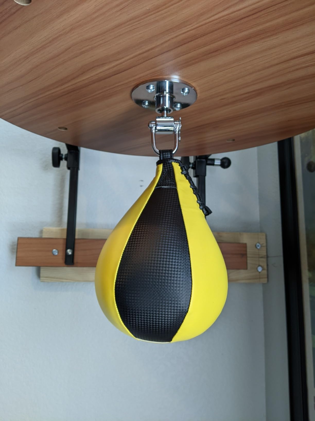 Houseables Speed Bag, Speed Bags for Boxing, Speedbag, Speedbag Platform, Punching Ball, Wall Mount Stand, Adjustable Height, Training Equipment, Wall Mounted Kit, Swivel Ball, Home, Gym, Professional customer photo 1