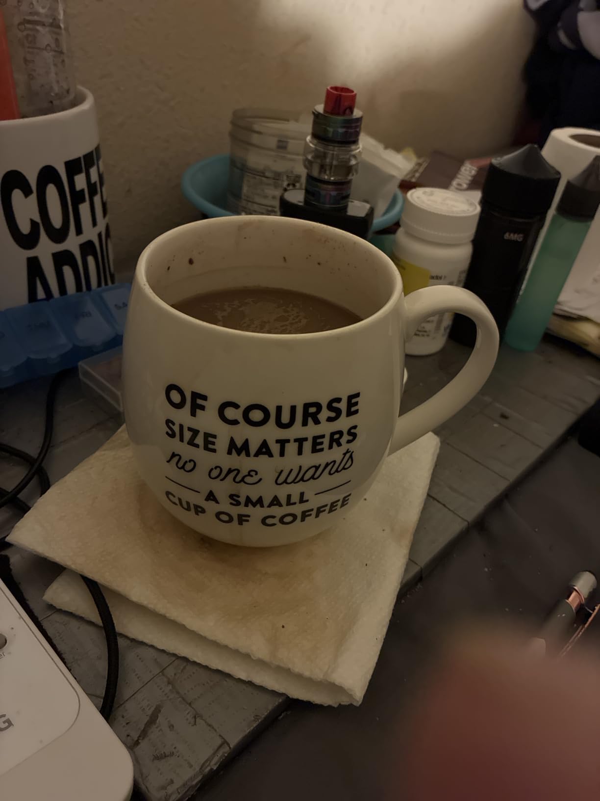 MIECOO Large Ceramic Coffee Mug, 24 Oz Jumbo Coffee Cup for Office and Home customer photo 2