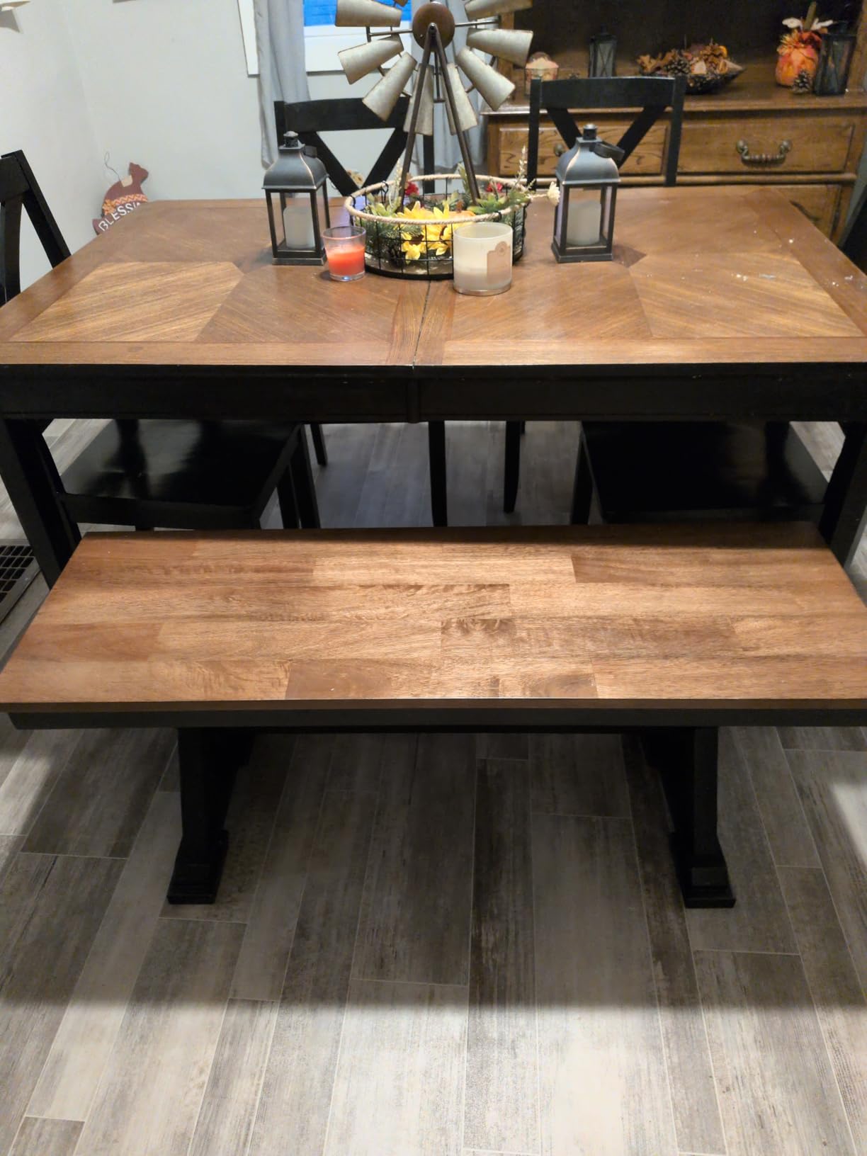 Signature Design by Ashley 1-Piece Wood Dining Bench, 48