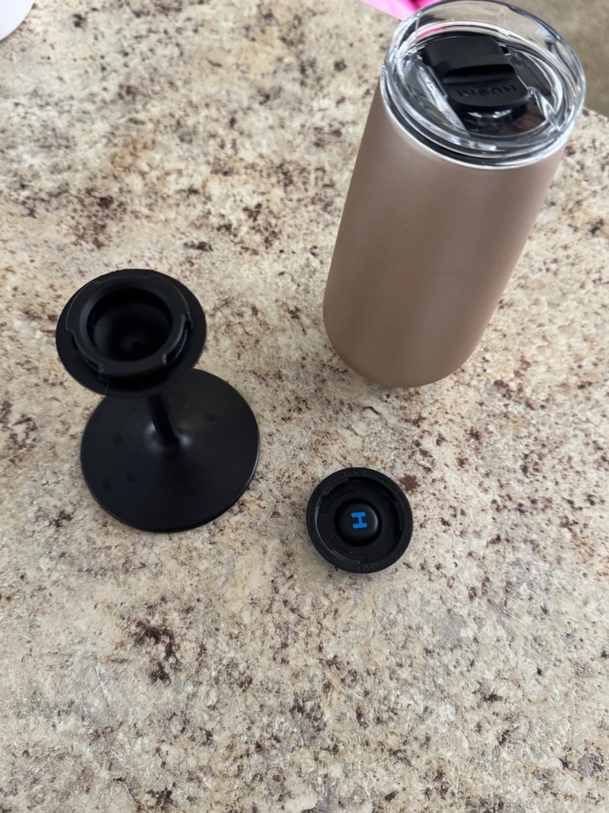 Huski Champagne Flute | Award-winning Design with Detachable Stem | Premium Stainless Steel Champagne Glass with Lid customer photo 1