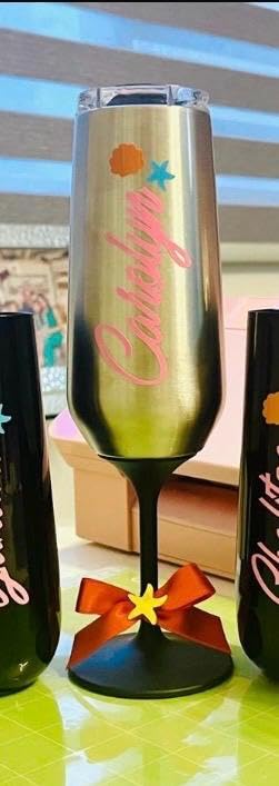 Huski Champagne Flute | Award-winning Design with Detachable Stem | Premium Stainless Steel Champagne Glass with Lid customer photo 2