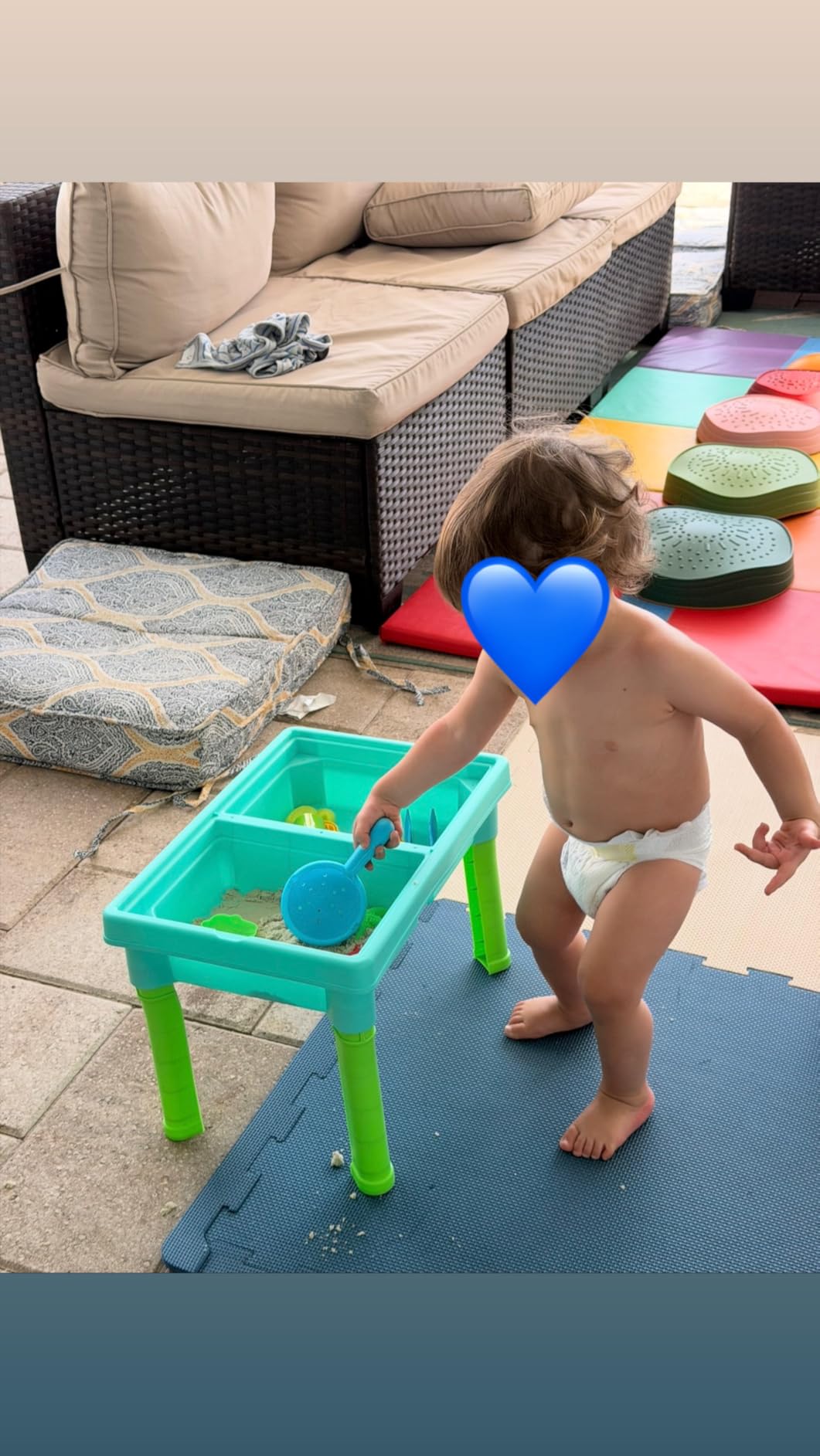Carolart Ocean Sensory Table, Sand Table, Standing Sensory Bin | Activity Table, indoor outdoor sand kit for sensory play, ocean toys and water table for boys and girls ages 3+ customer photo 1