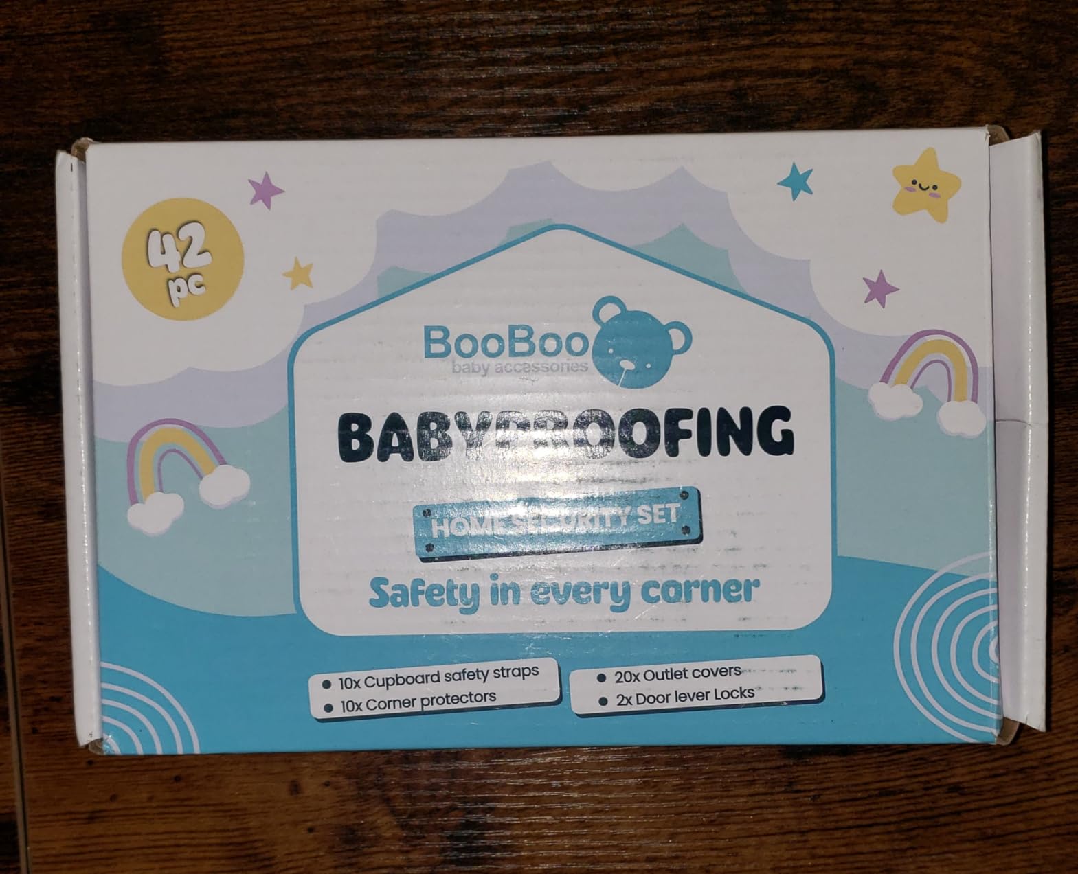 BooBoo Baby 60 Pack Premium Child Safety Baby Proofing Kit | For Your Home and Kitchen with 10 Cabinet Drawer Locks, 20 Corner Guards and 30 Outlet Covers - No Tools Needed customer photo 2
