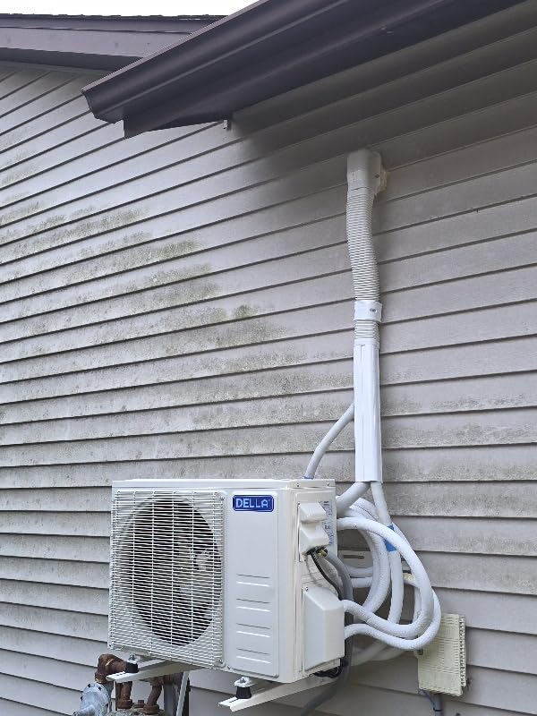 DELLA Hyper Heat Lower as -13℃ 12,000 BTU WiFi Mini Split, Work with Alexa, Energy Star 115V 23 SEER2, Cools Up to 550 Sq. Ft, Inverter AC with 1 Ton Pre-Charged Heat Pump & 16.4ft Installation Kits customer photo 1